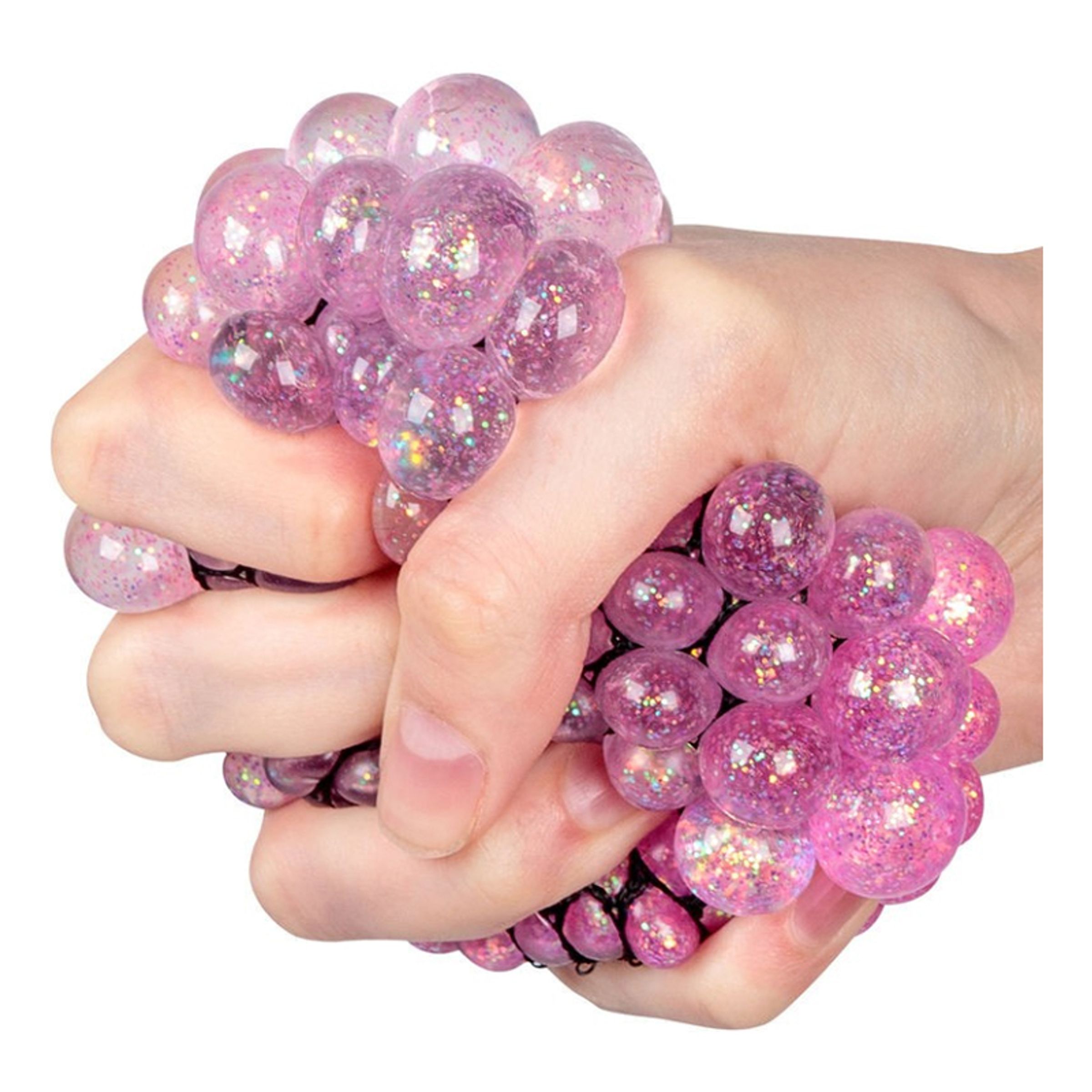 Läs mer om Glitter Squishy Mesh Ball