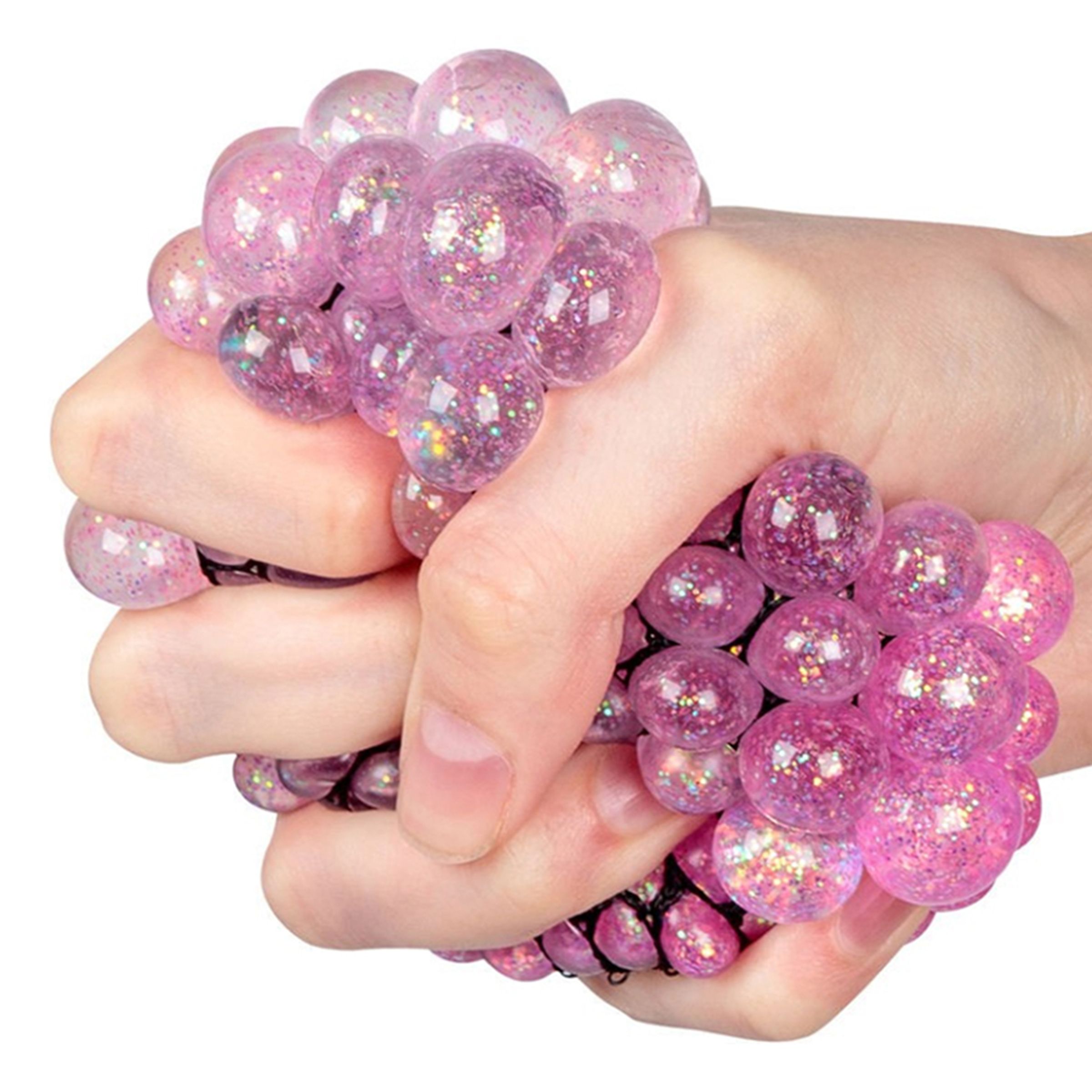 Läs mer om Glitter Squishy Mesh Ball