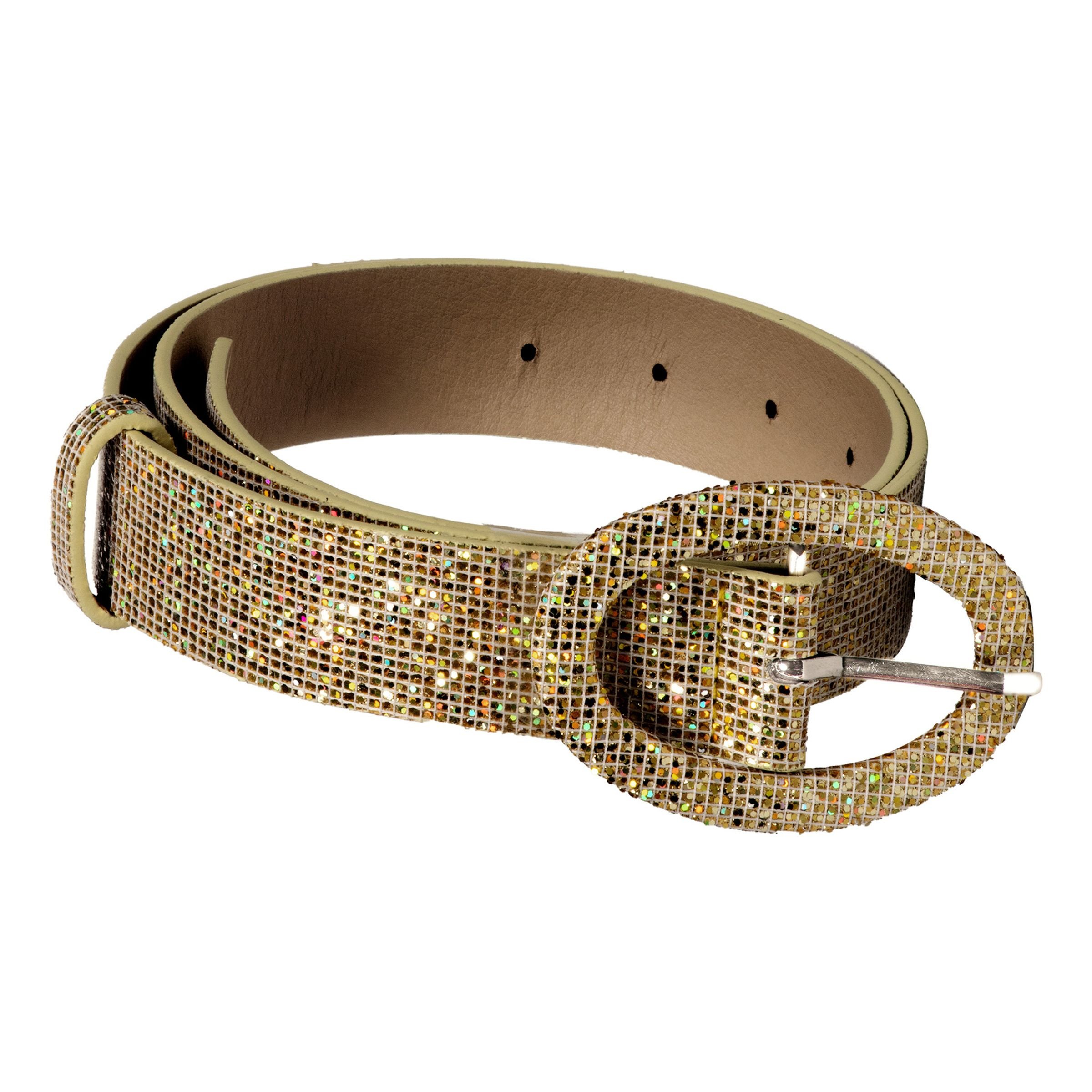 Glitterbälte Guld | Tillbehör//Hem//Maskerad//Maskeradaccessoarer | PartyOutlet