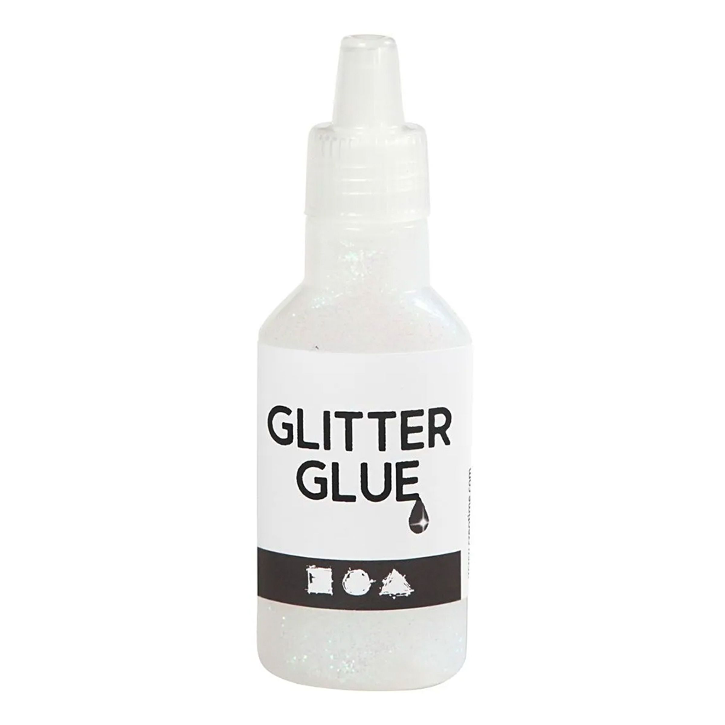 Läs mer om Glitterlim i Flaska - Holografisk vit