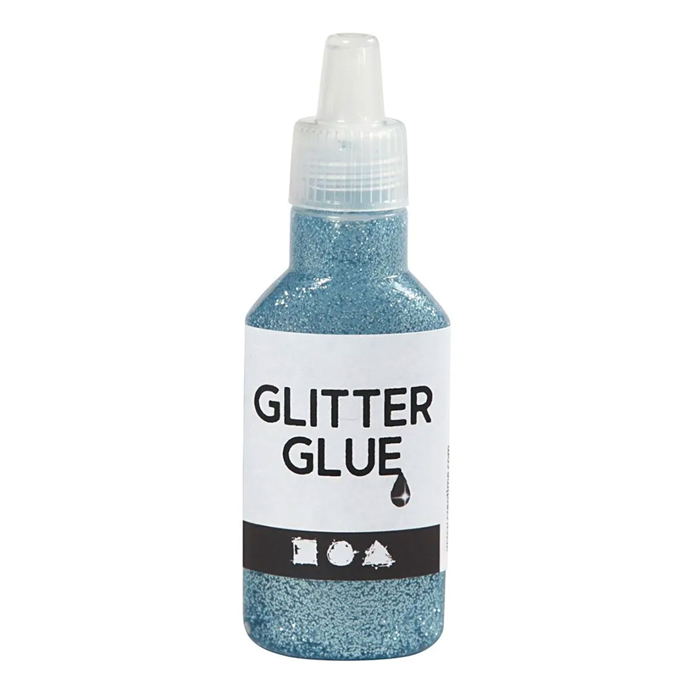 Läs mer om Glitterlim i Flaska - Ljusblå