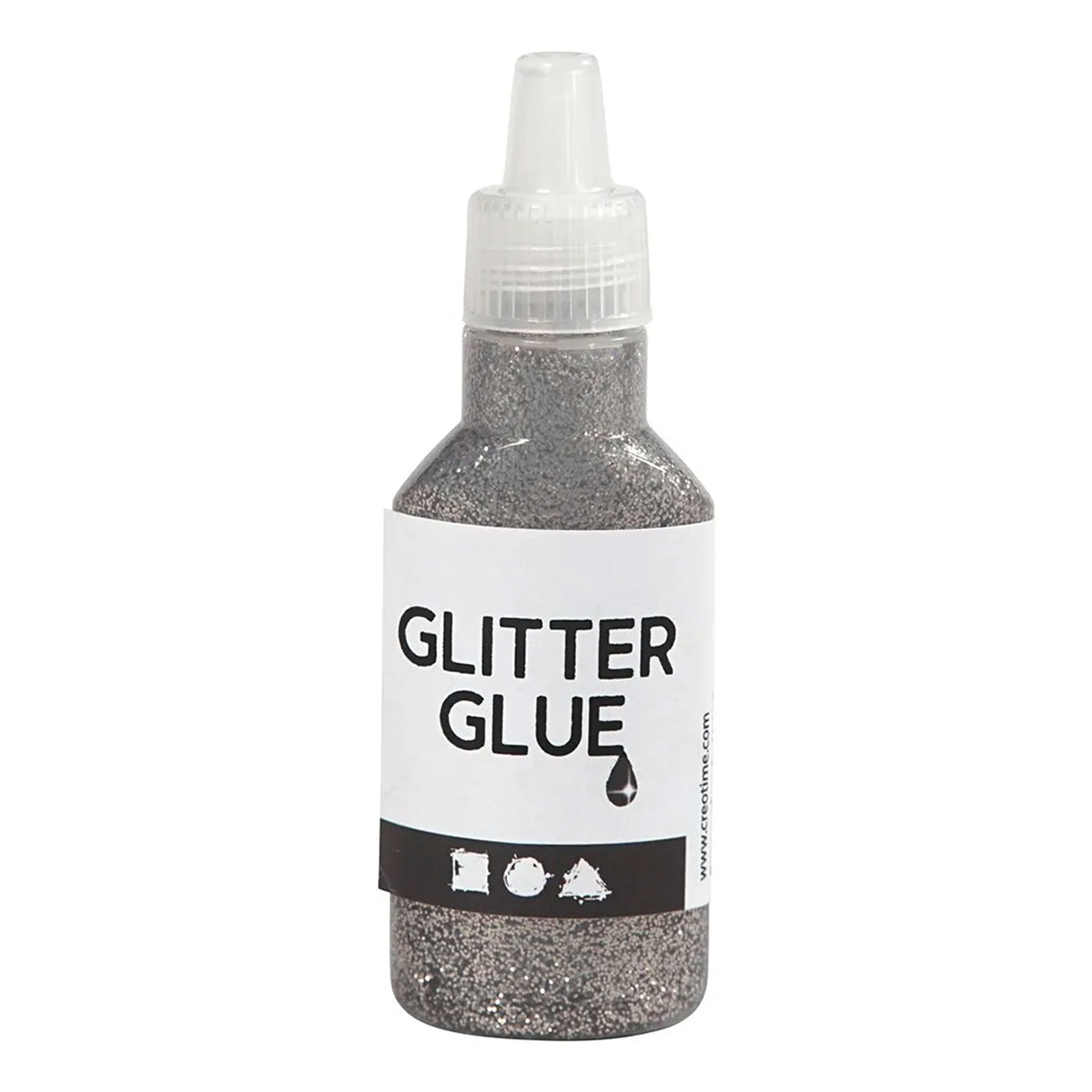 Läs mer om Glitterlim i Flaska - Silver