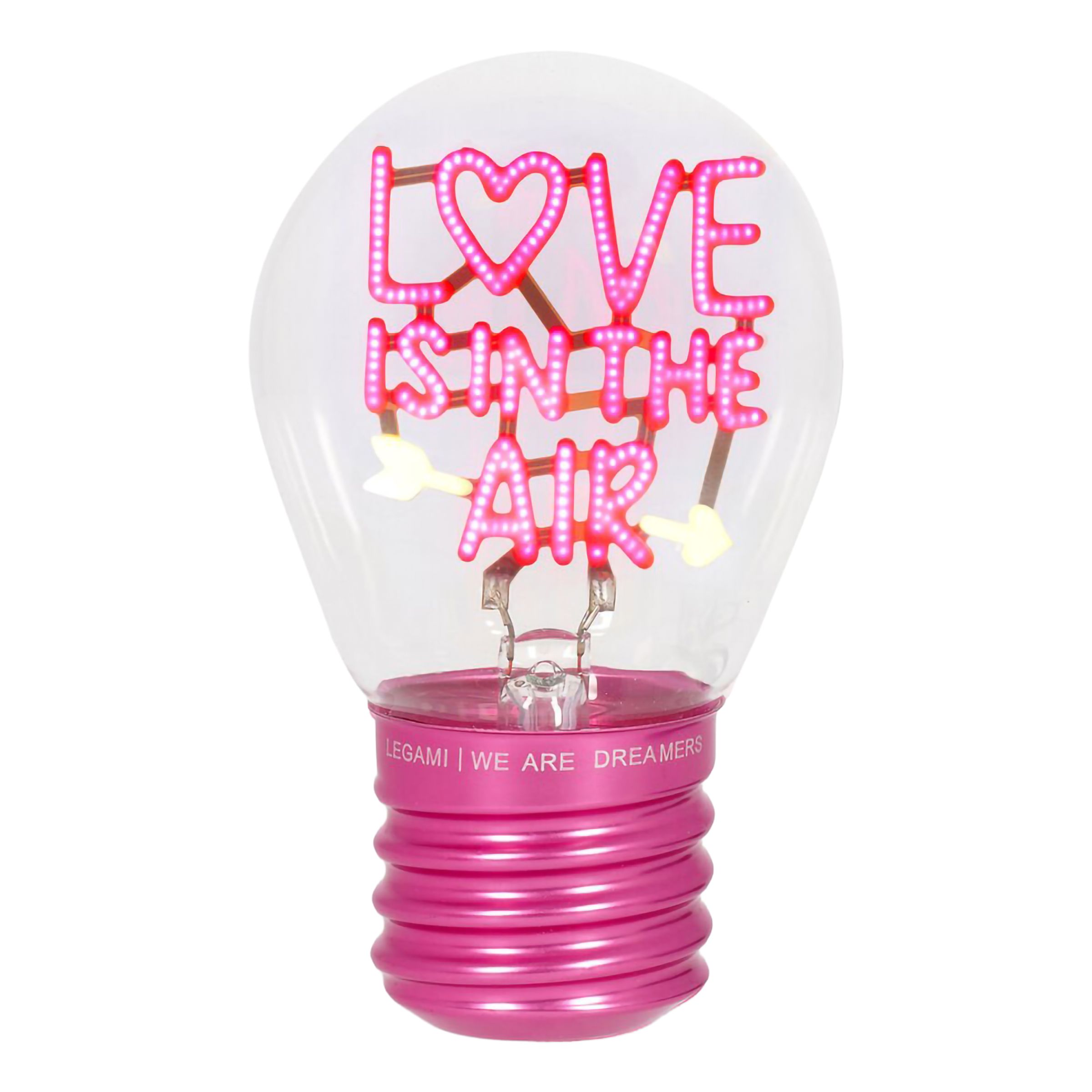 Glödlampsformad Bordslampa Love is in the air | Hem - Festartiklar - Festdekoration - Bordsdekorationer | Pryloteket