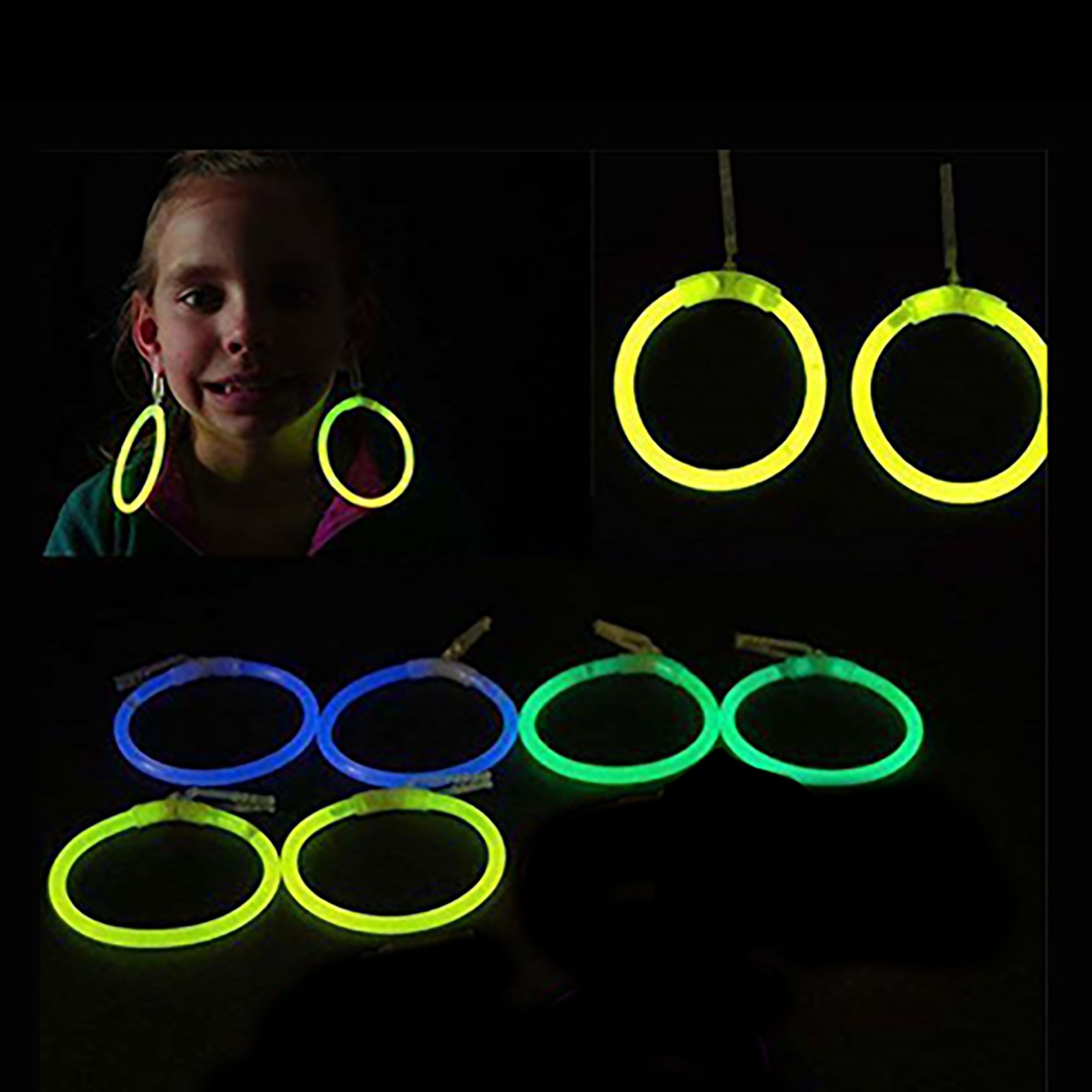 Läs mer om Glow Earrings - Blå