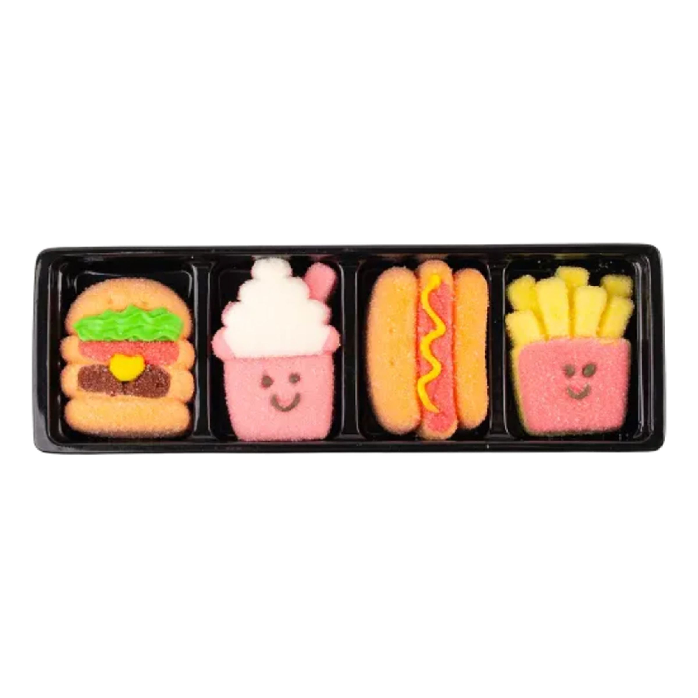 GLQ Marshmallow Fast Food - 80 g | Hem - Godis & Läsk - Godis - Skumgodis | Pryloteket