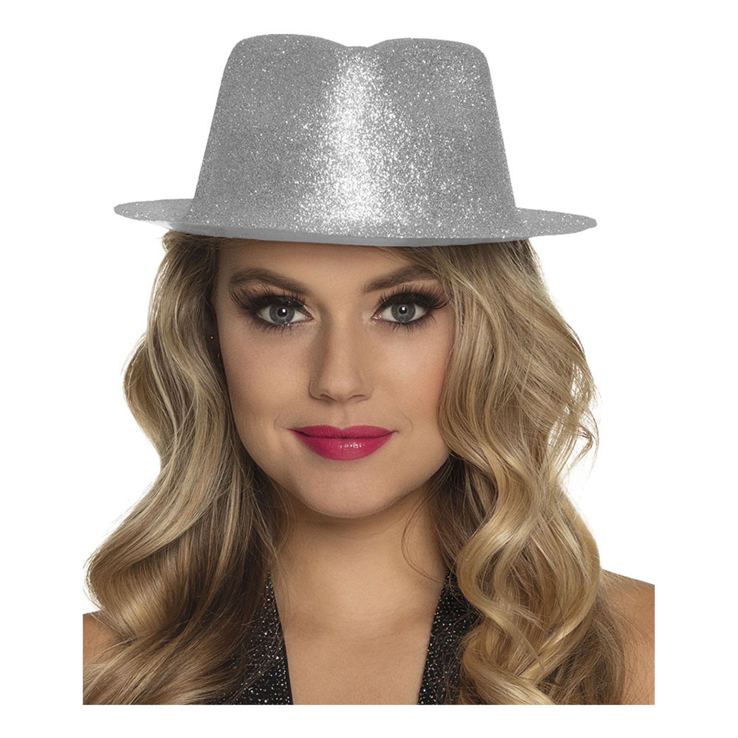 Gnistrande Silver Hatt - One size
