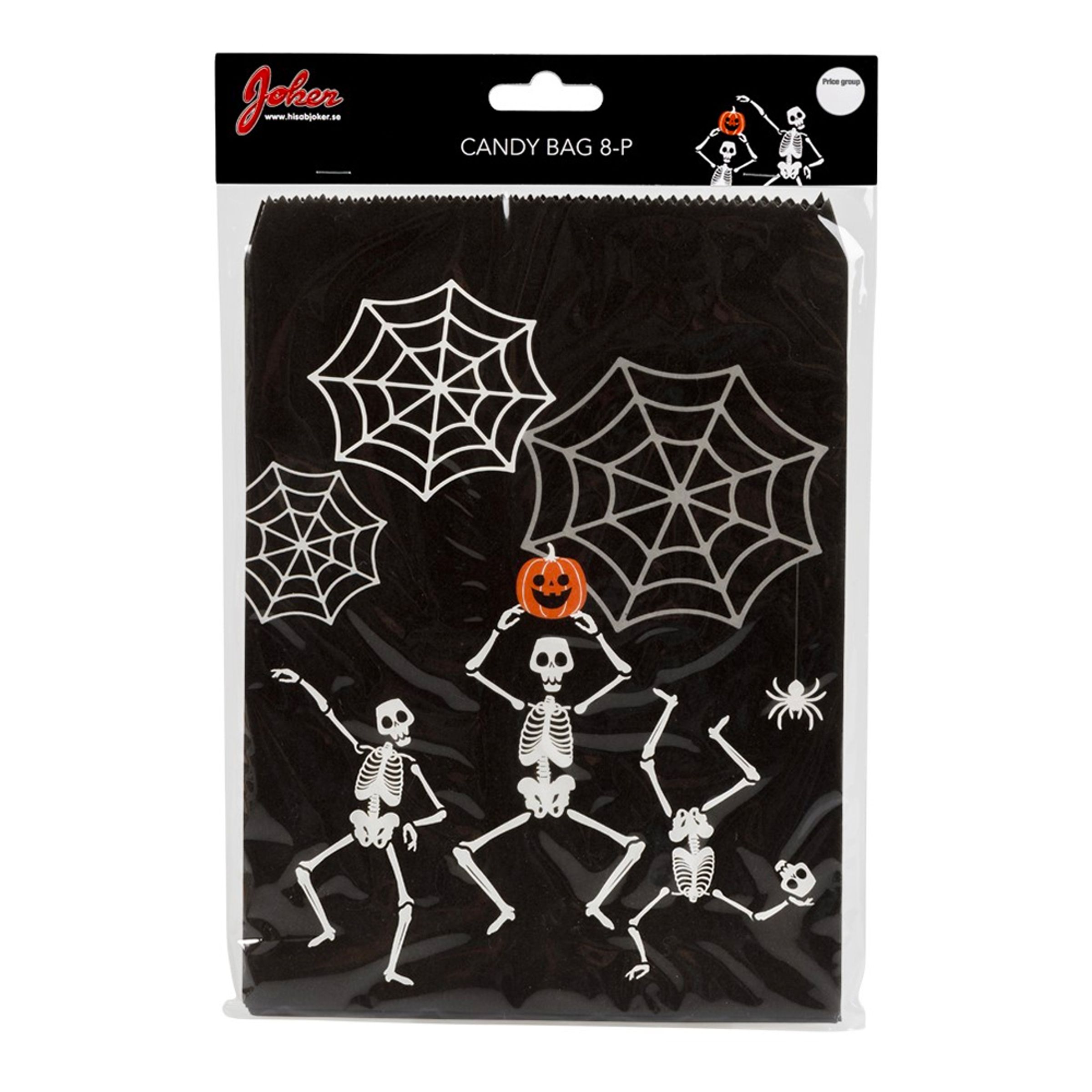 Godispåsar Halloween Skelett - 8-pack