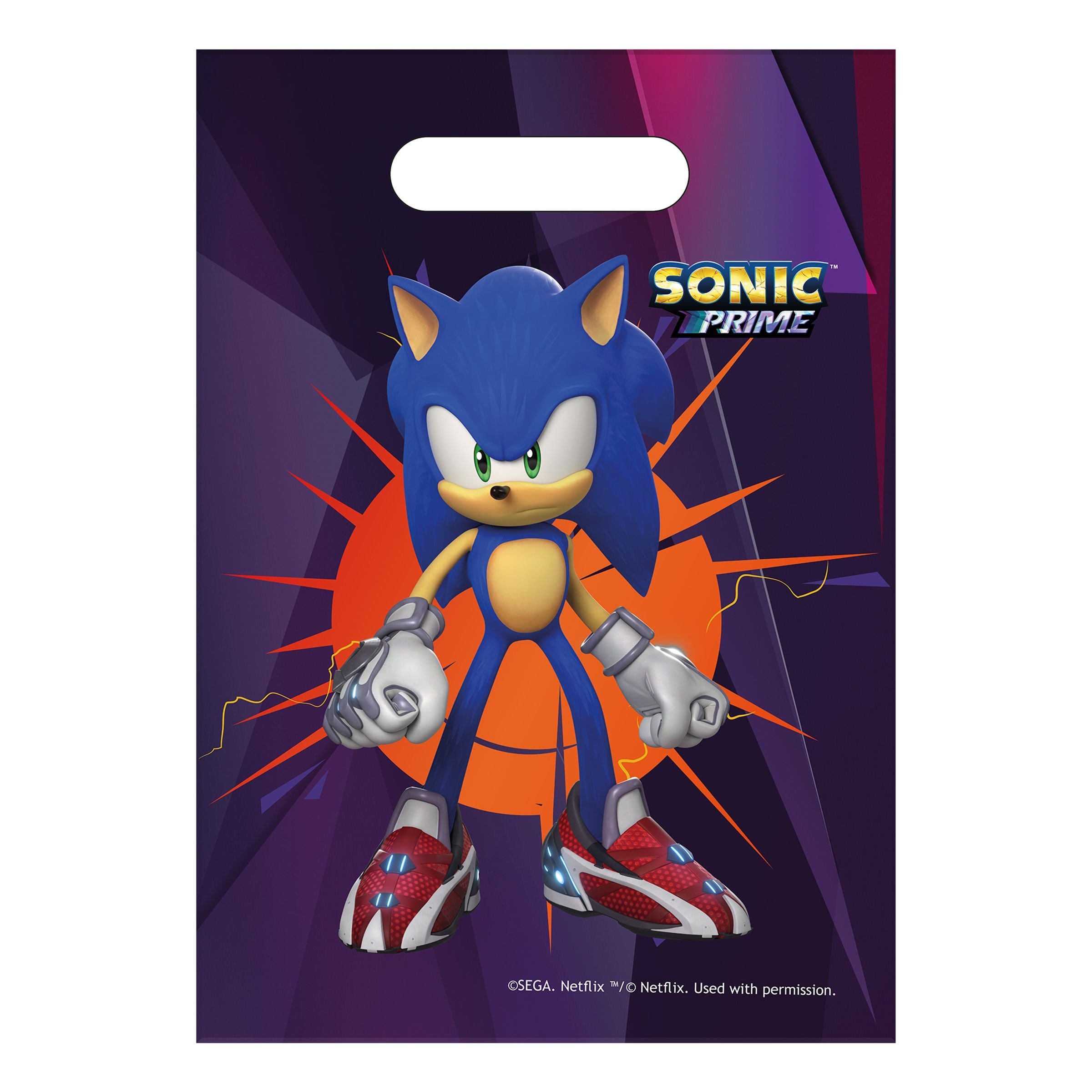 Godispåsar Sonic Prime&trade; - 6-pack | Hem - Festartiklar - Kalastillbehör - Kalaspåsar | Pryloteket