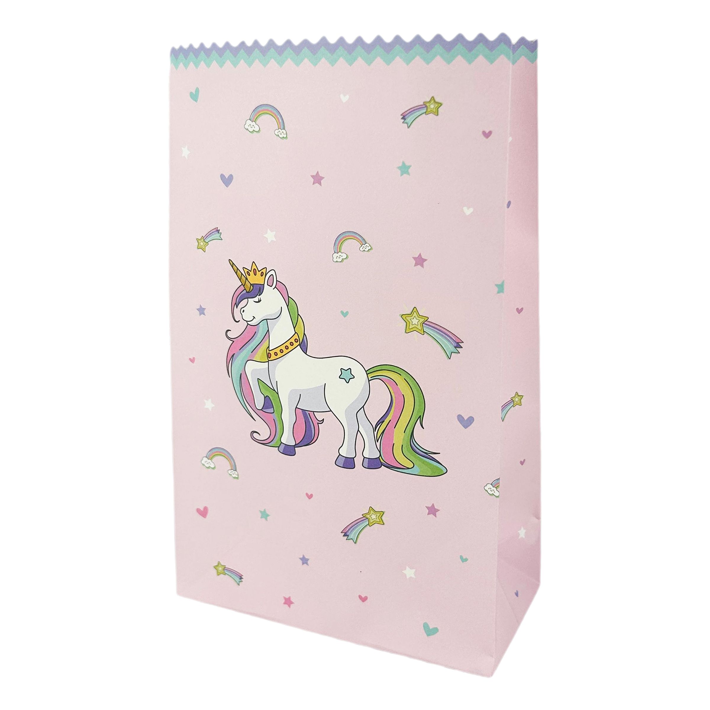 Godispåsar Unicorns & Rainbows - 8-pack | Hem - Festartiklar - Kalastillbehör - Kalaspåsar | Maskeradspecialisten
