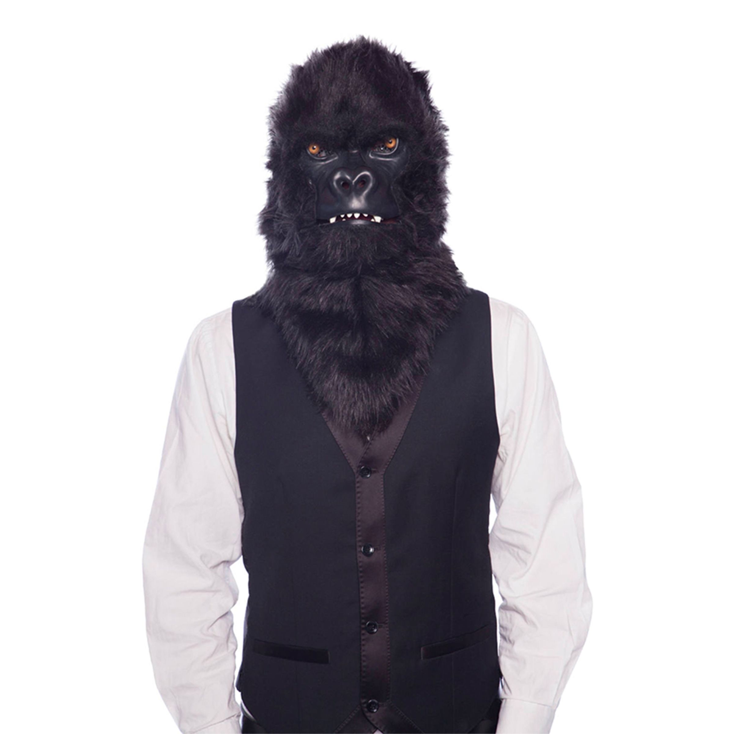 Gorilla - Gorilla Mask med Rörande Mun