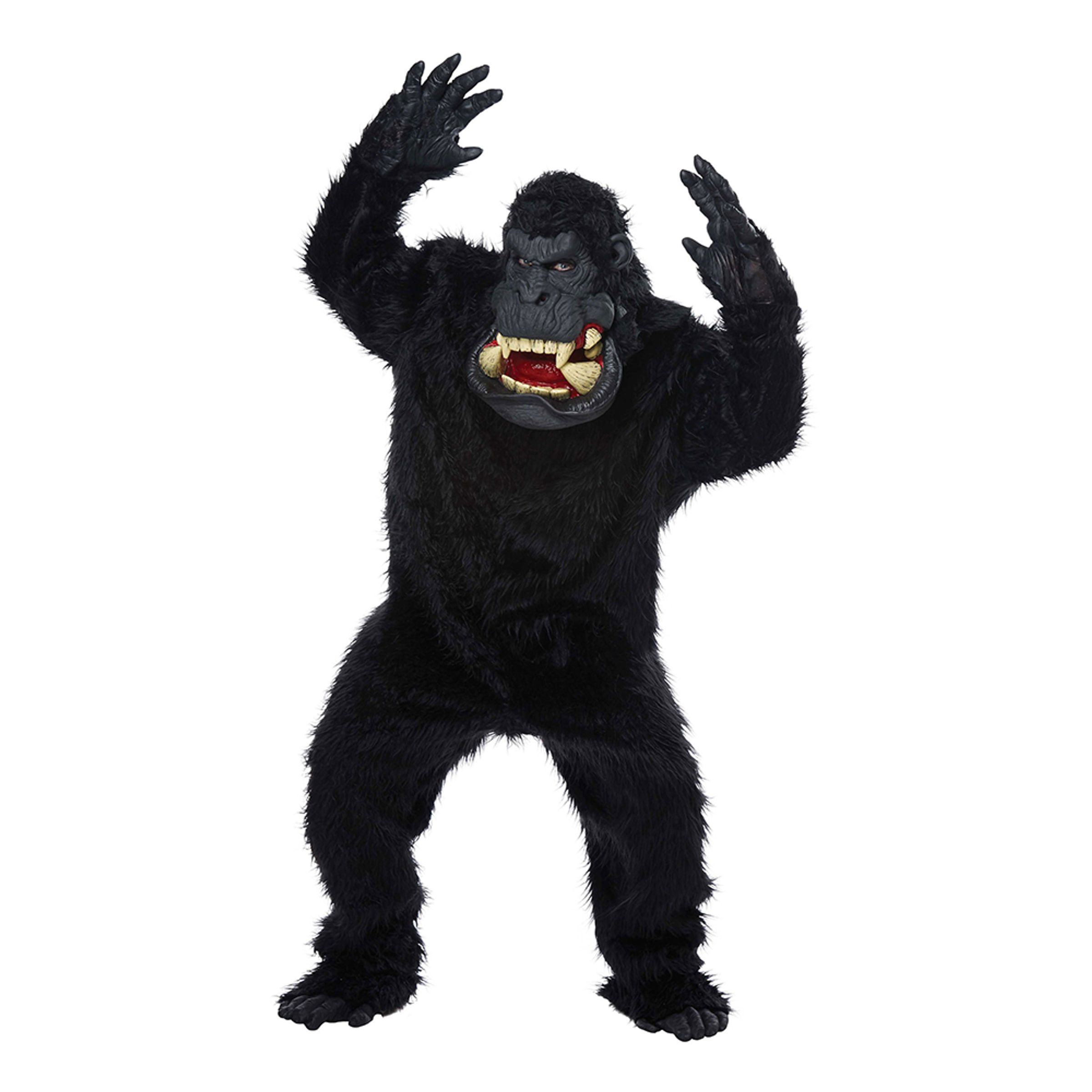 Gorilla med Jättemun Deluxe Maskeraddräkt - Standard