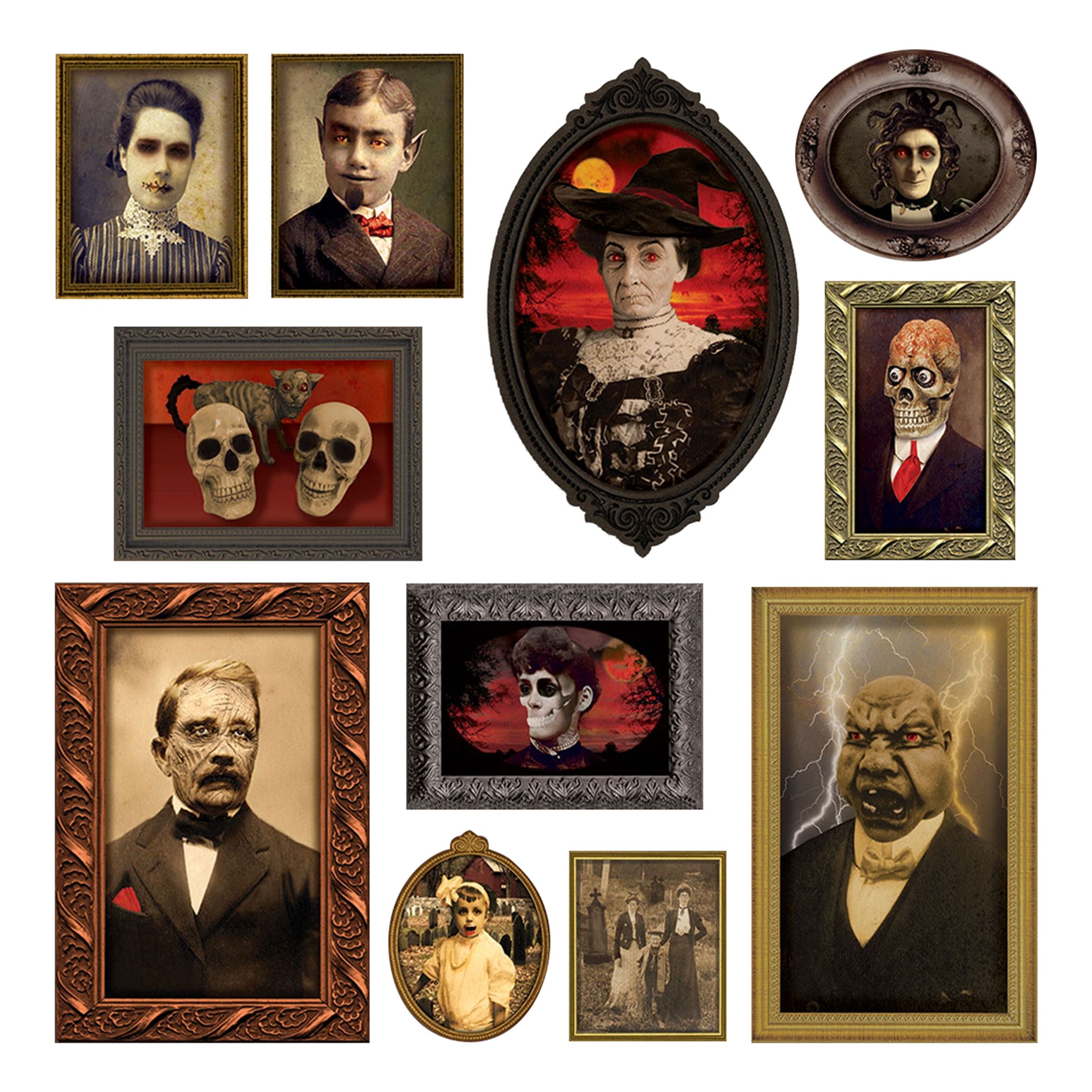 Läs mer om Gothic Porträtt Halloween Väggdekoration