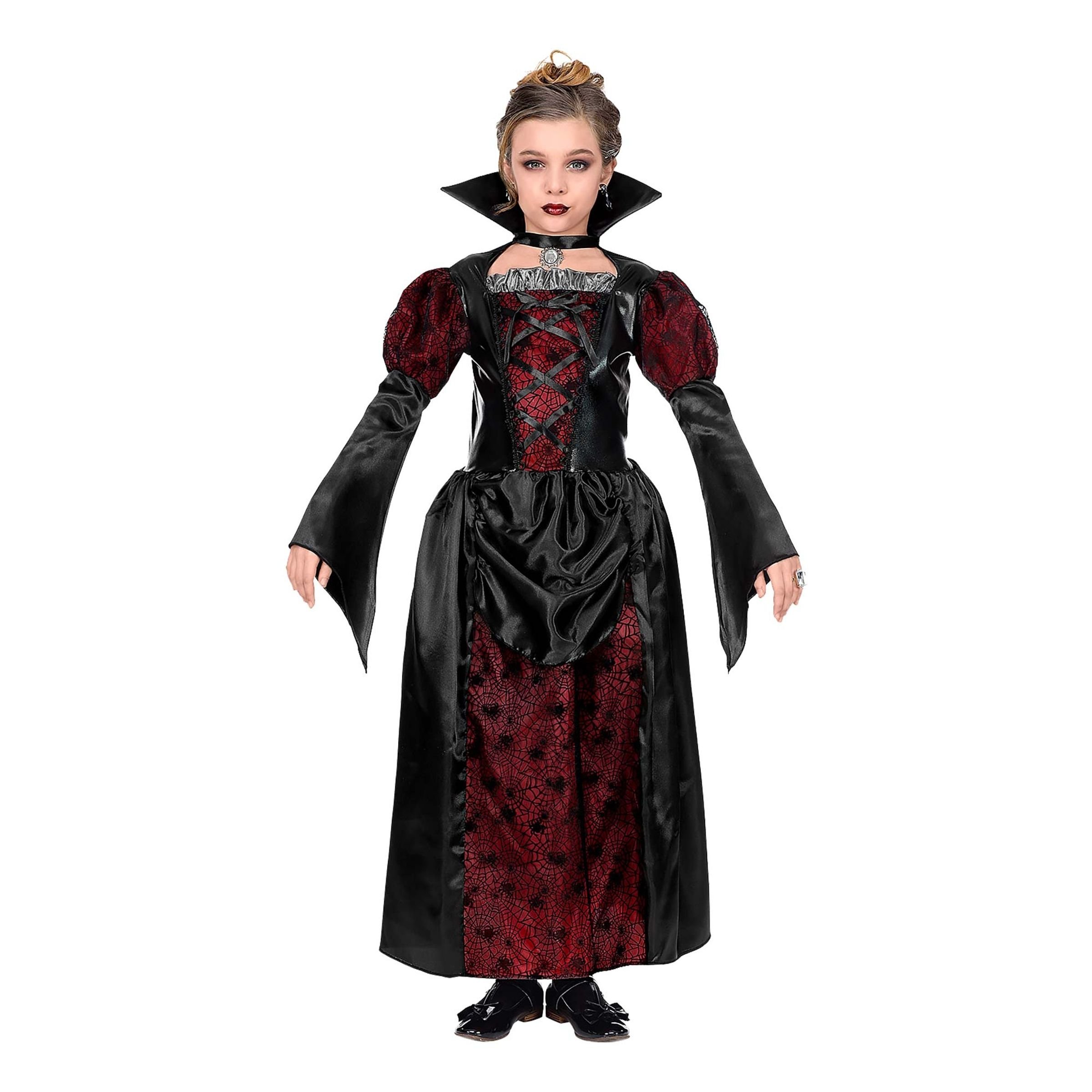 Läs mer om Gotisk Vampyra Barn Maskeraddräkt - X-Large