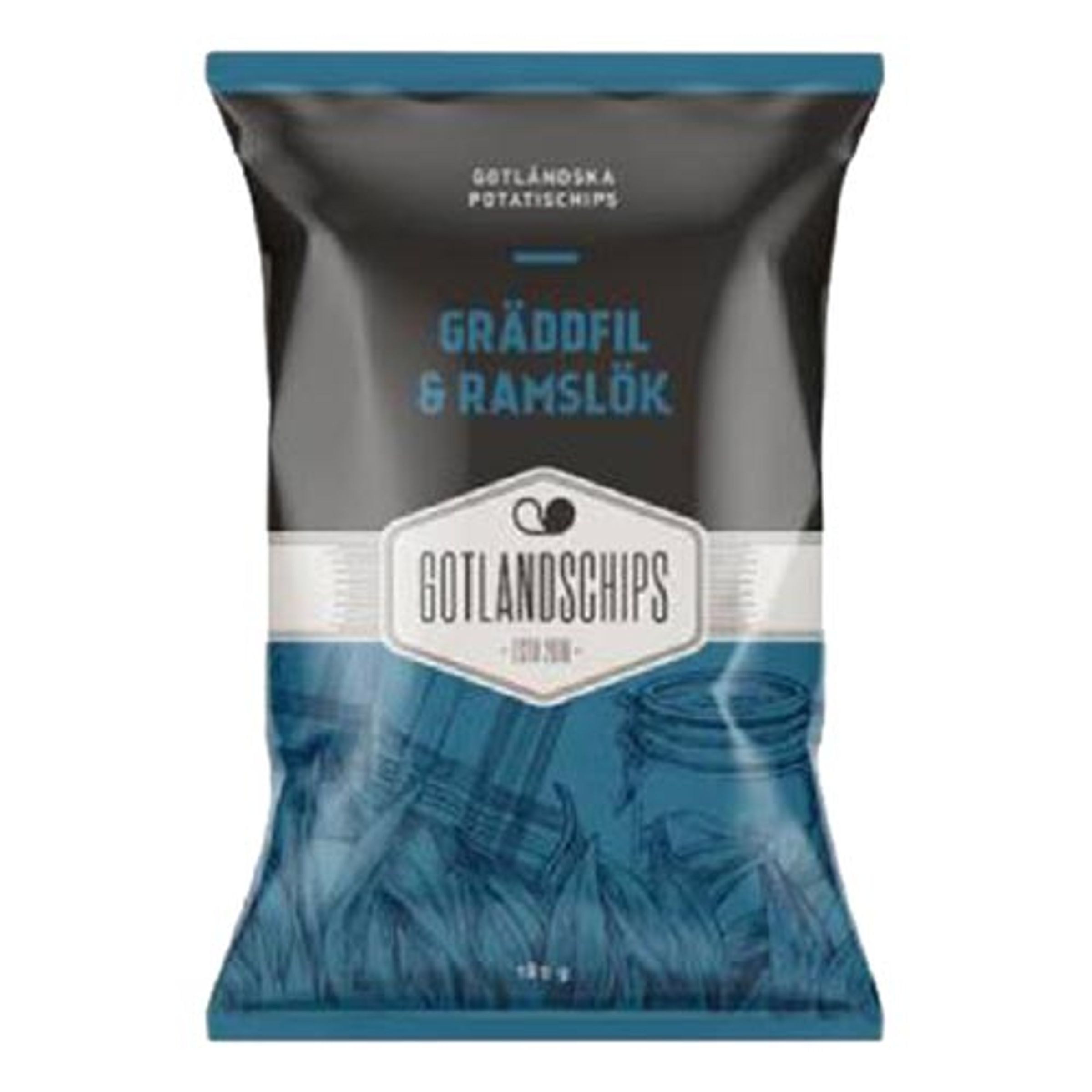 Gotlandschips Gräddfil & Ramslök - 180 gram | Chips//Godis & Läsk//Hem//Snacks | Partyoutlet