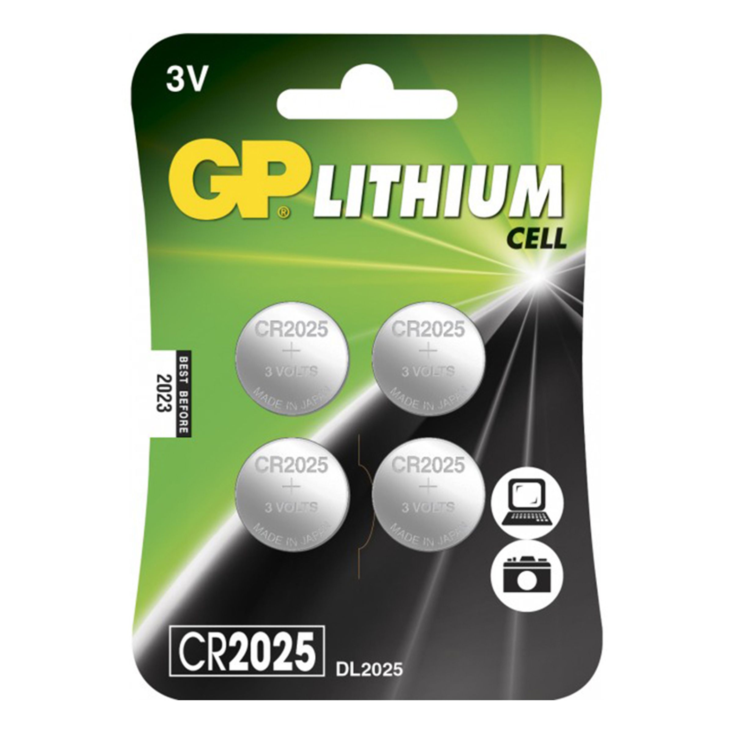 GP Super Alkaline Batterier - 4-pack CR2025