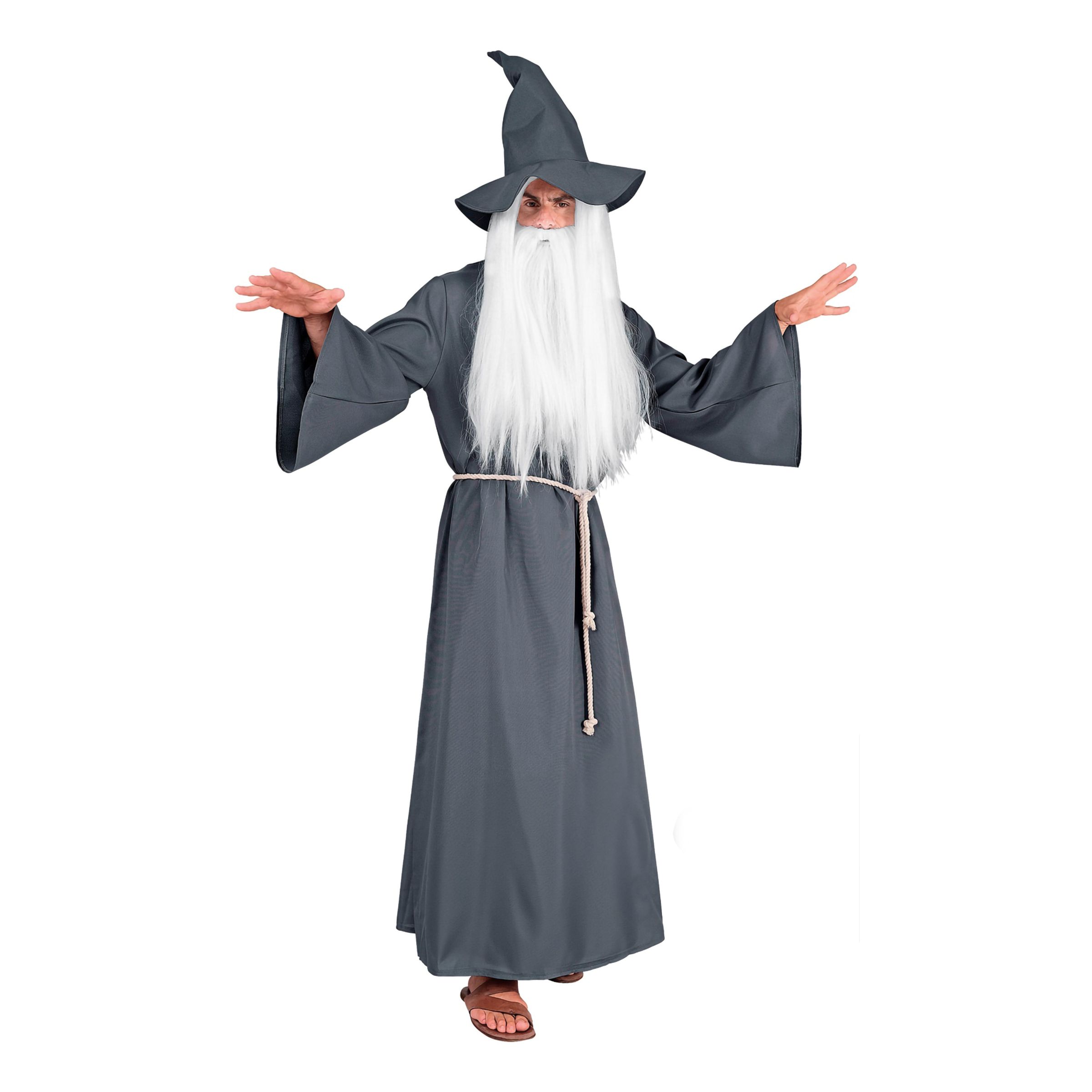 Grå Trollkarl Maskeraddräkt - Small/Medium | Hem - Maskerad - Maskeraddräkter - Herrdräkter | Party Outlet