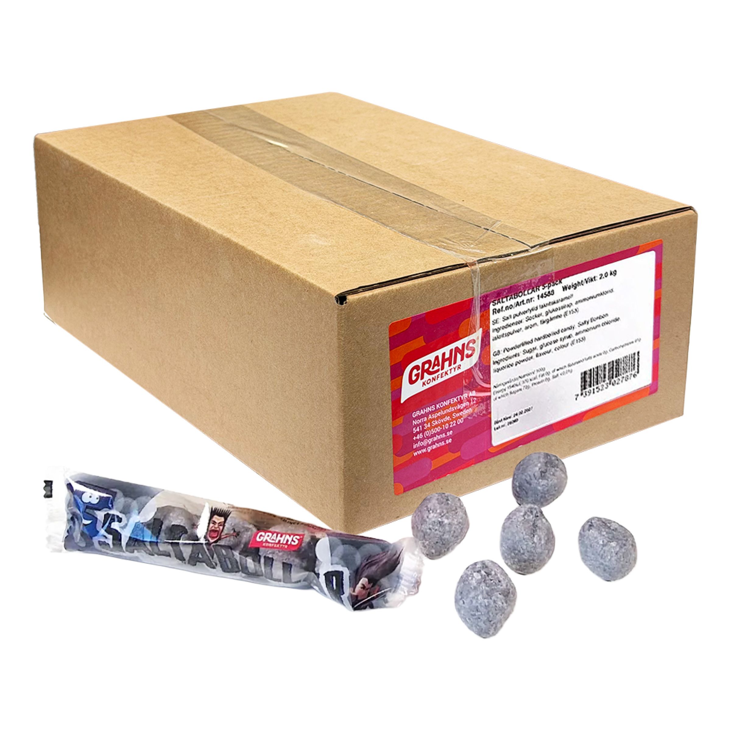 Grahns Salta Bollar Storpack - 2 kg | Hem - Godis & Läsk - Godis - Lakrits | Pryloteket
