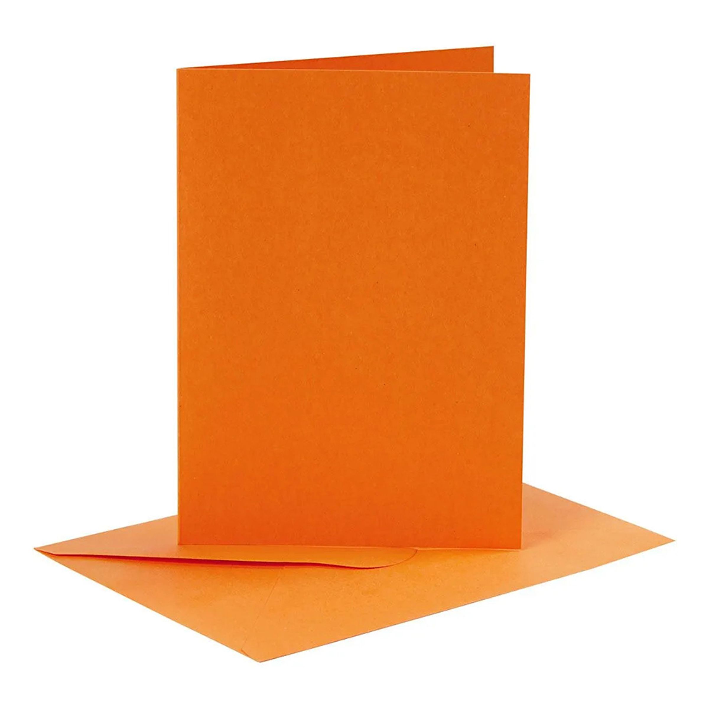 Läs mer om Gratulationskort Orange - 6-pack