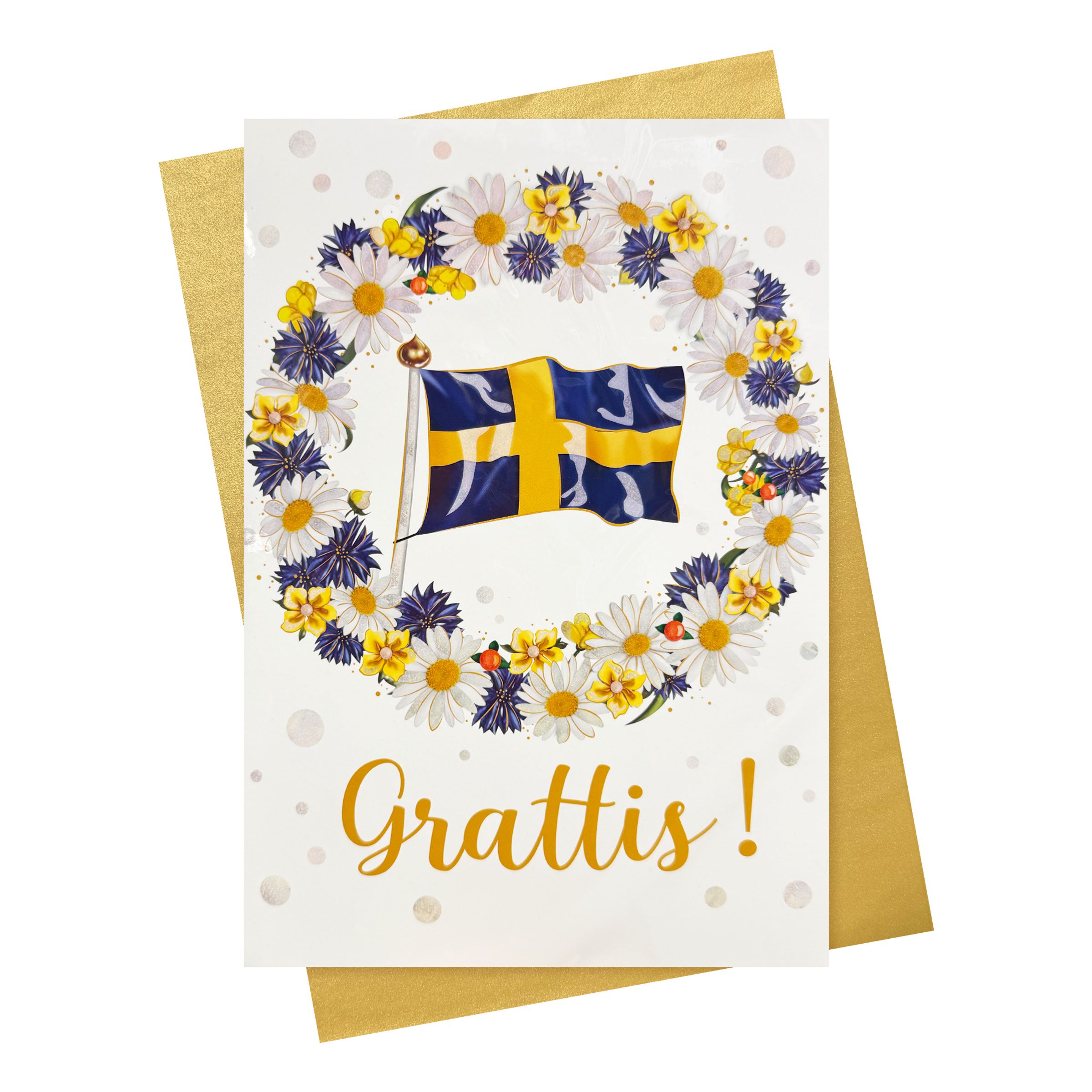 Gratulationskort Sverige Grattis | Hem - Festartiklar - Hälsningskort - Gratulationskort | Party Outlet