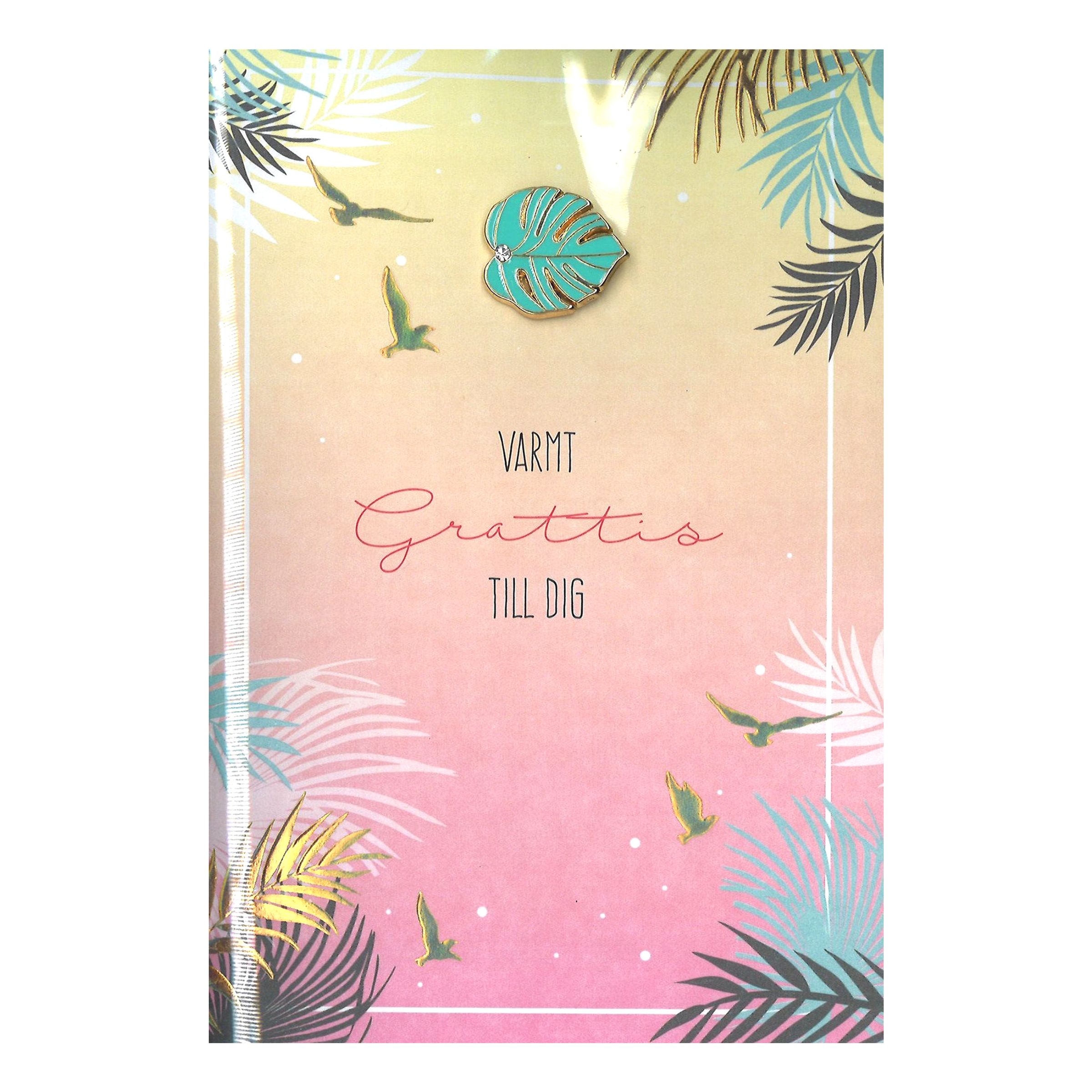 Gratulationskort Varmt Grattis Till Dig | Hem - Festartiklar - Hälsningskort - Gratulationskort | Pryloteket
