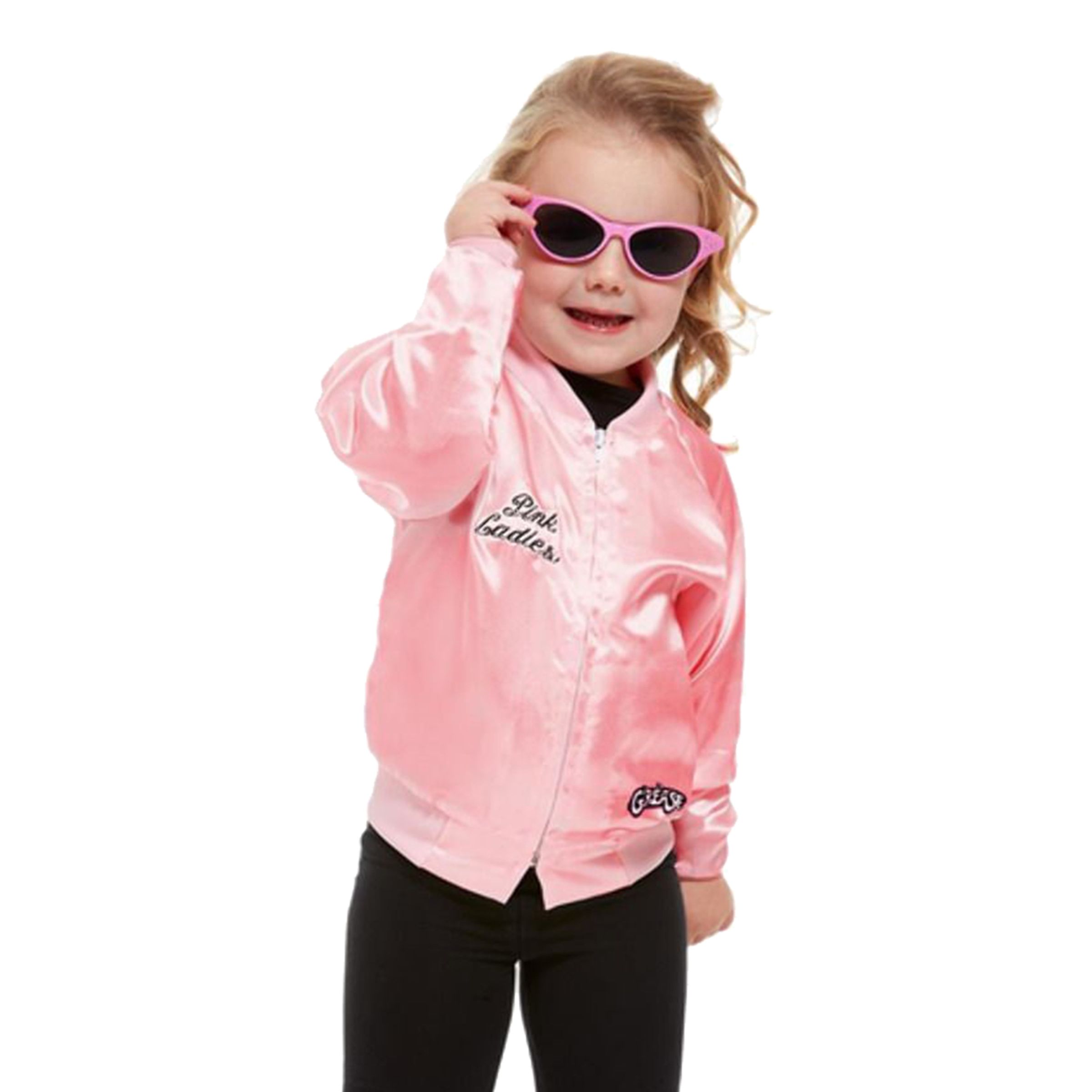 Läs mer om Grease Pink Lady Jacka Deluxe Barn - 1-2 år