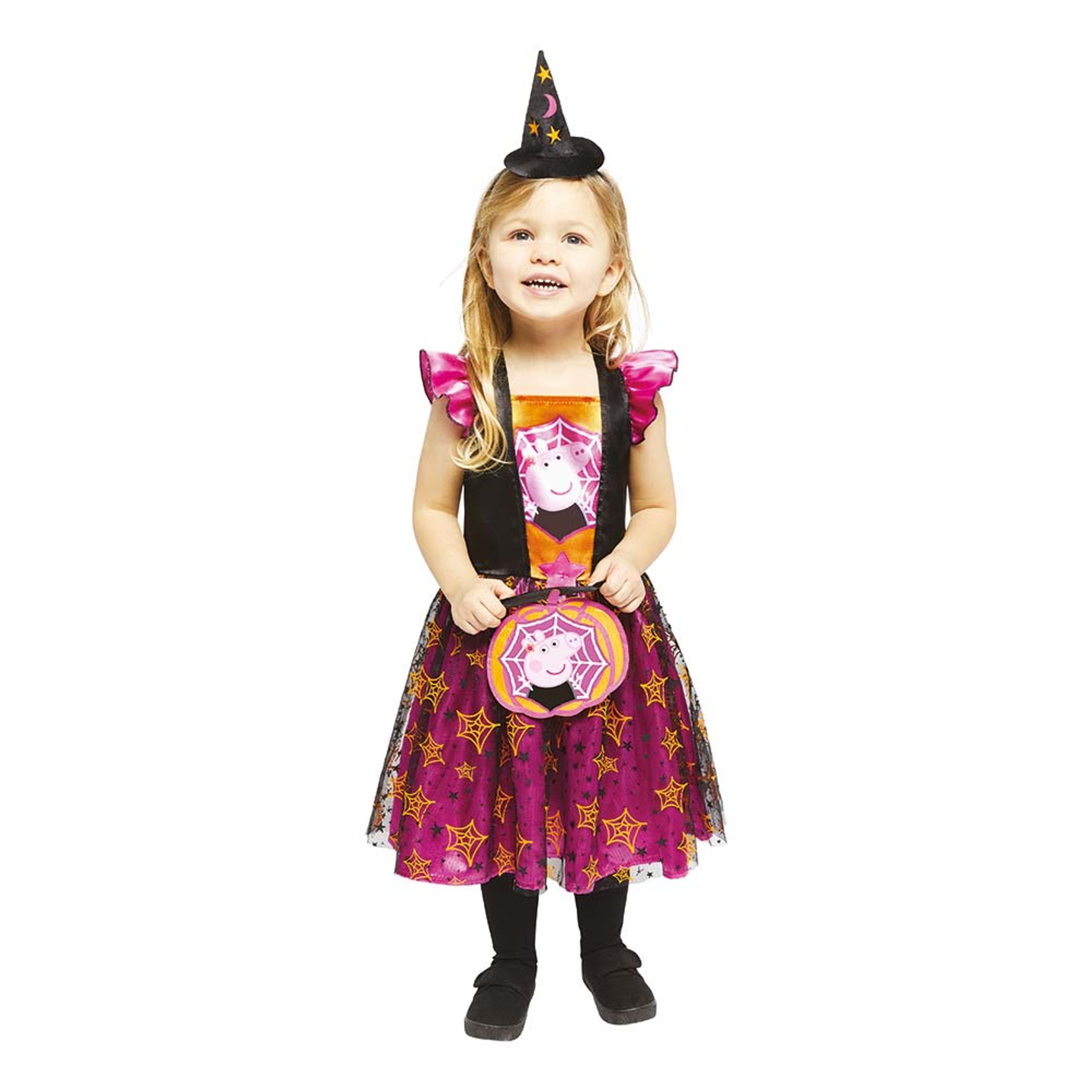 Läs mer om Greta Gris Halloween Klänning Barn Maskeraddräkt - 12-24 månader