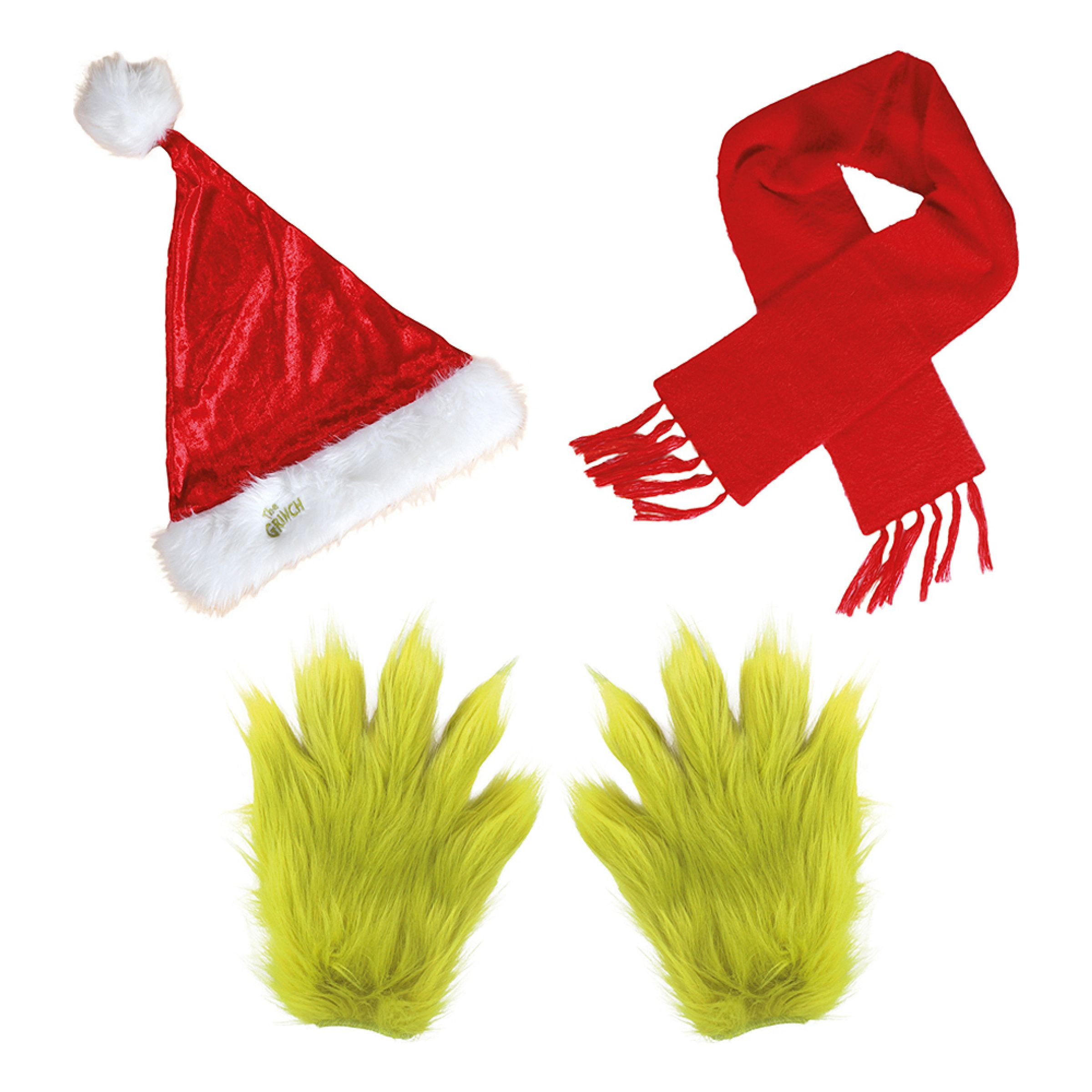 The Grinch Tillbehörskit - One size | Hem - Maskerad - Tillbehör - Tillbehörskit | Maskeradspecialisten
