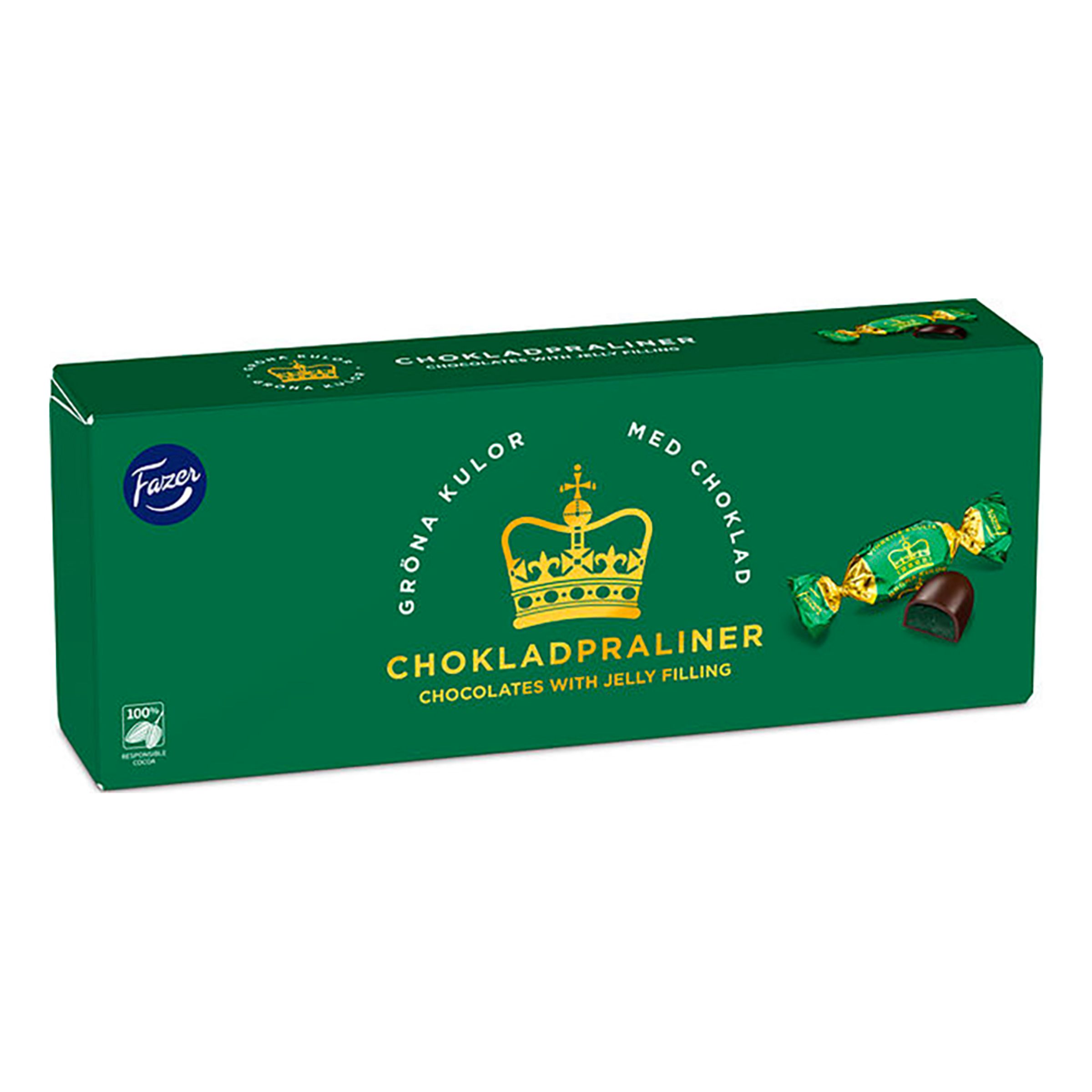Läs mer om Gröna Kulor Chokladpralin Ask - 250 gram