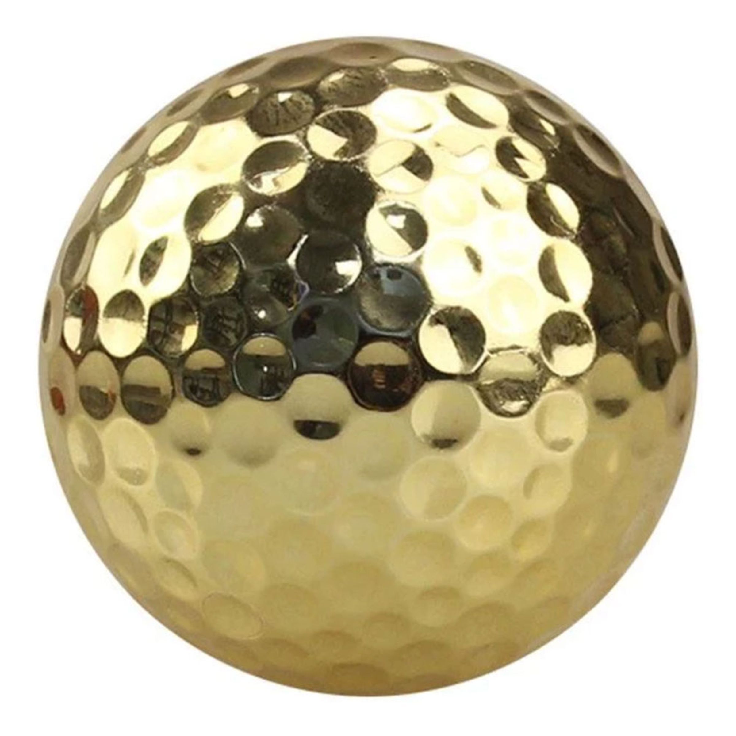 Guldfärgad Golfboll