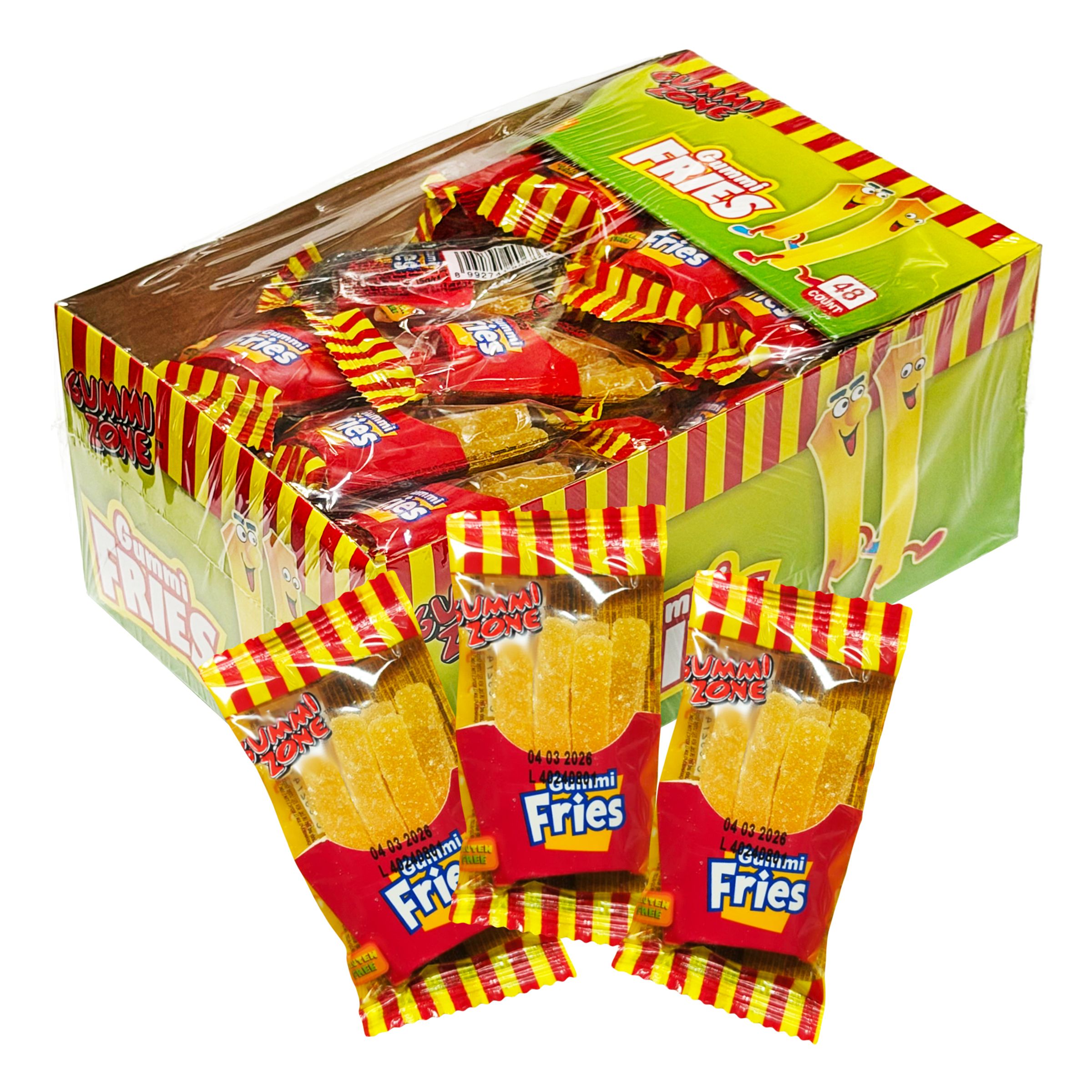 Gummi Zone Gummi Fries Storpack - 48 x 15 g | Hem - Godis & Läsk - Godis - Gelégodis | Pryloteket