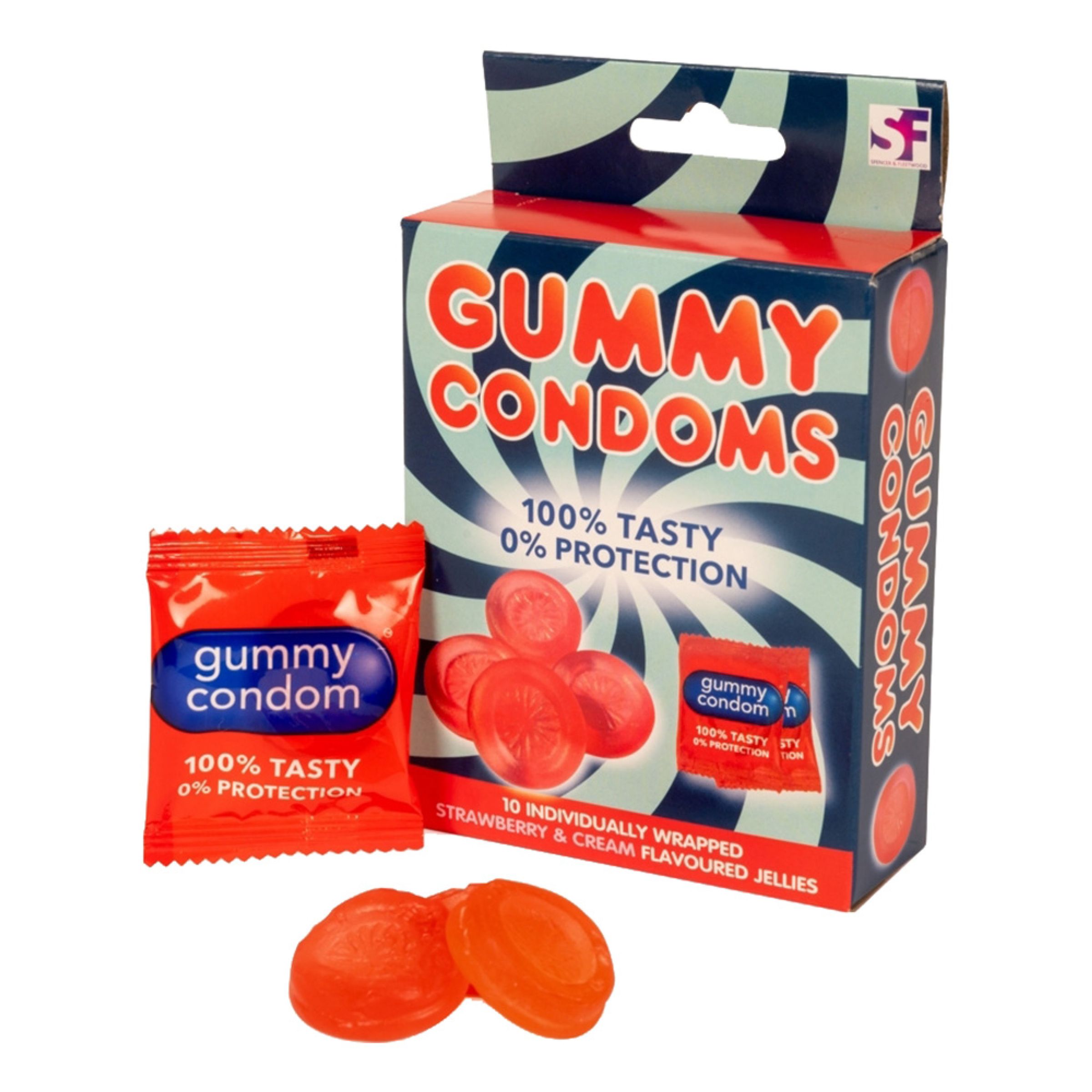 Gummy Condoms Godis | Hem - Teman - Presenter - Roliga Presenter | Party Outlet