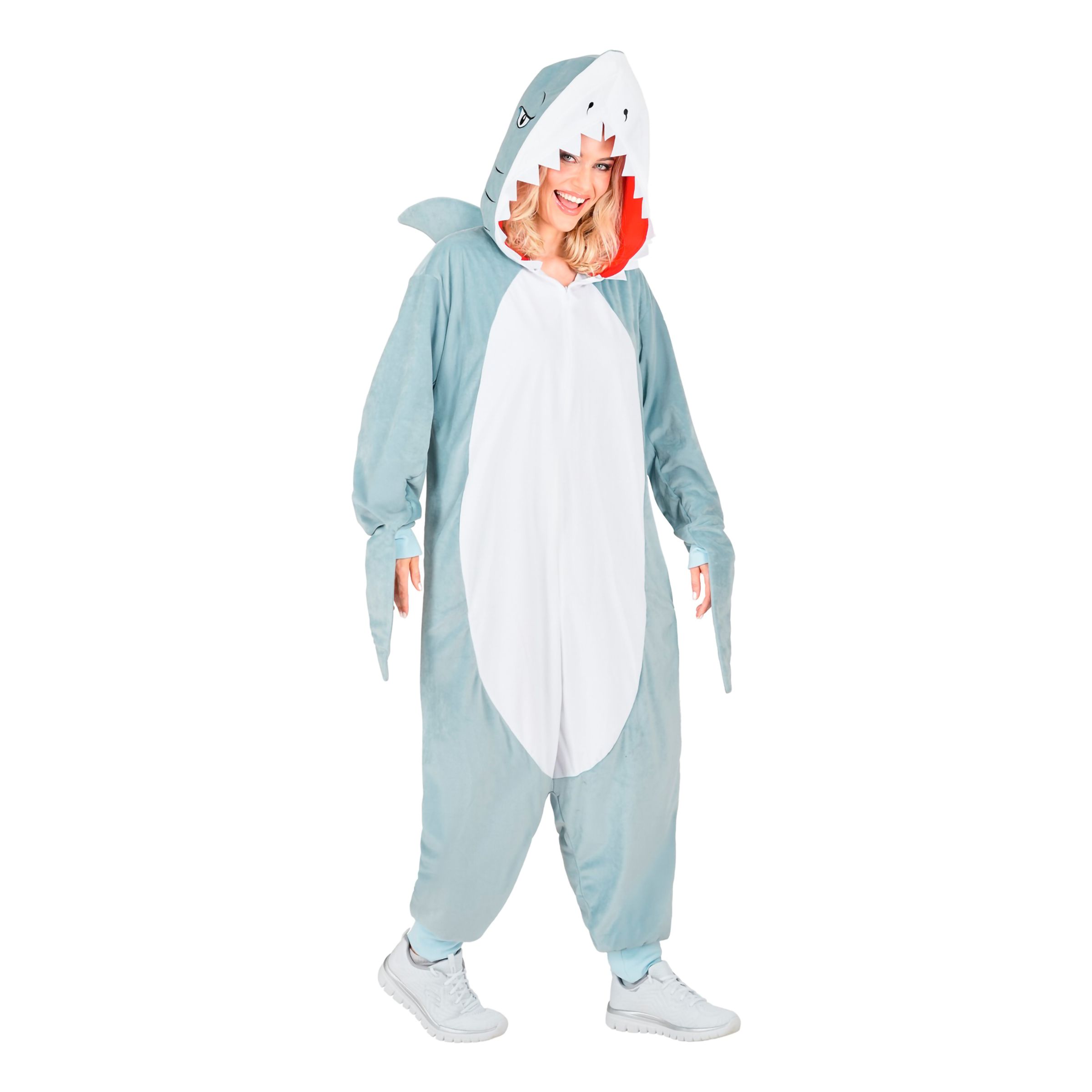 Haj Onesie Maskeraddräkt - Large/X-Large | Hem - Maskerad - Maskeraddräkter - Damdräkter | Pryloteket