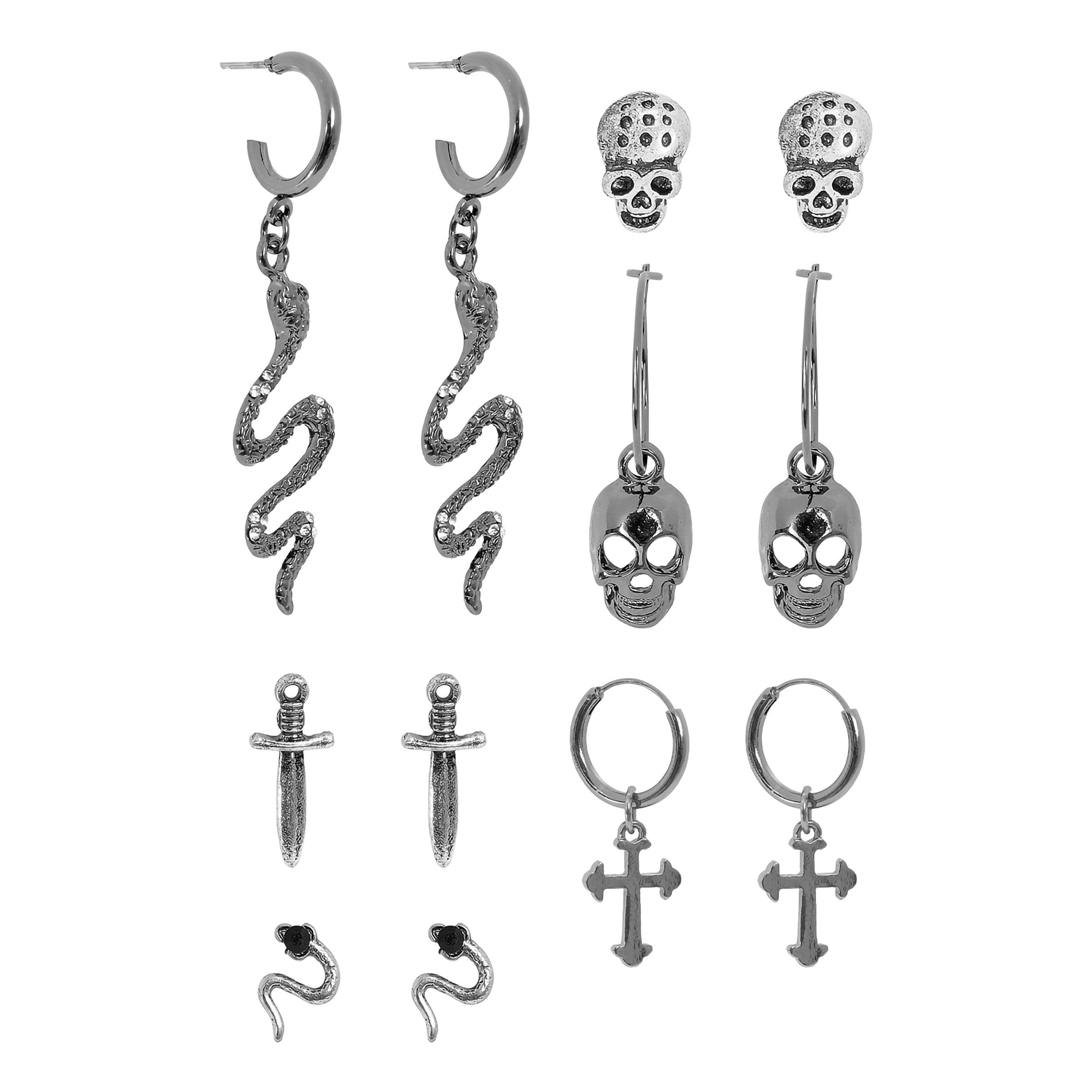 Halloween Örhängen Stora Set - 6-pack | Hem - Maskerad - Tillbehör - Maskeradsmycken | Party Outlet