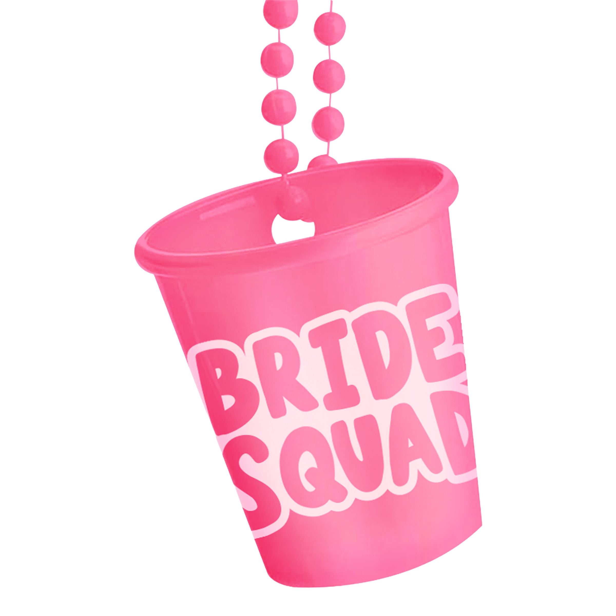 Halsband med Shotglas Bride Squad - One size | Hem - Bartillbehör - Glas - Shotglas | Maskeradspecialisten