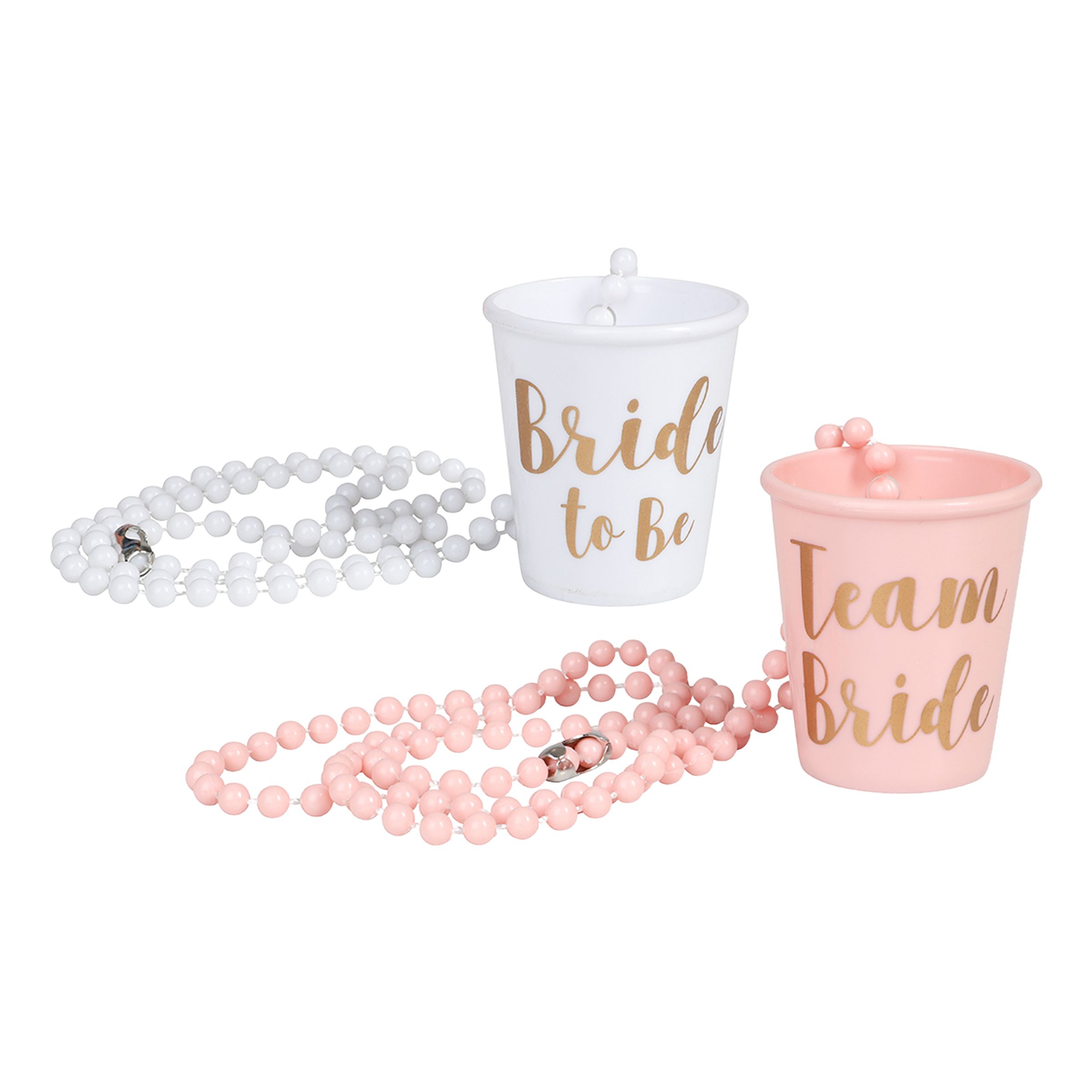 Halsband med Shotglas Bride to Be - 6-pack | Hem - Bartillbehör - Glas - Shotglas | Maskeradspecialisten