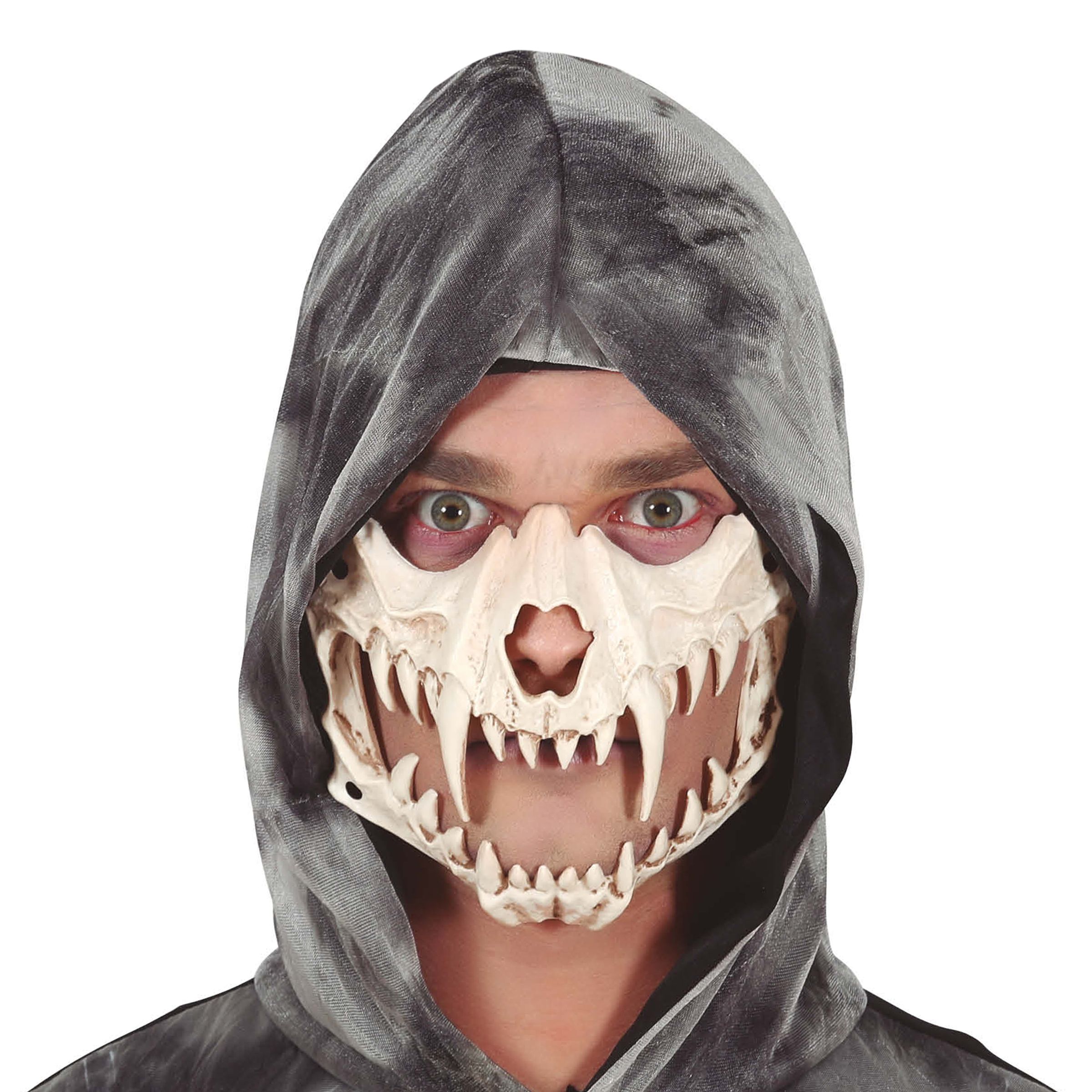 Halvmask Skelett - One size | Hem - Maskerad - Masker - Halloweenmasker | Pryloteket