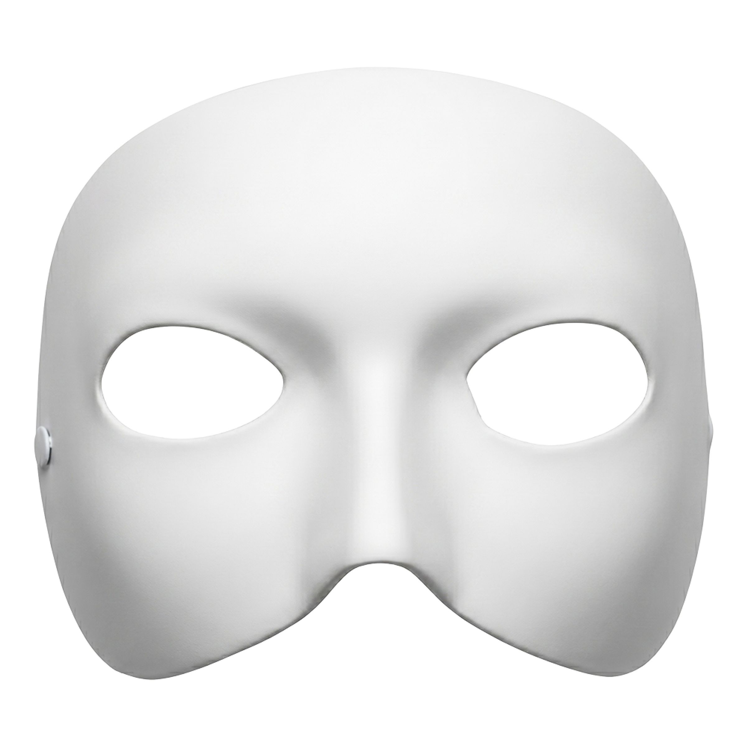Halvmask Vit | Hem - Maskerad - Masker - Teatermasker | Maskeradspecialisten