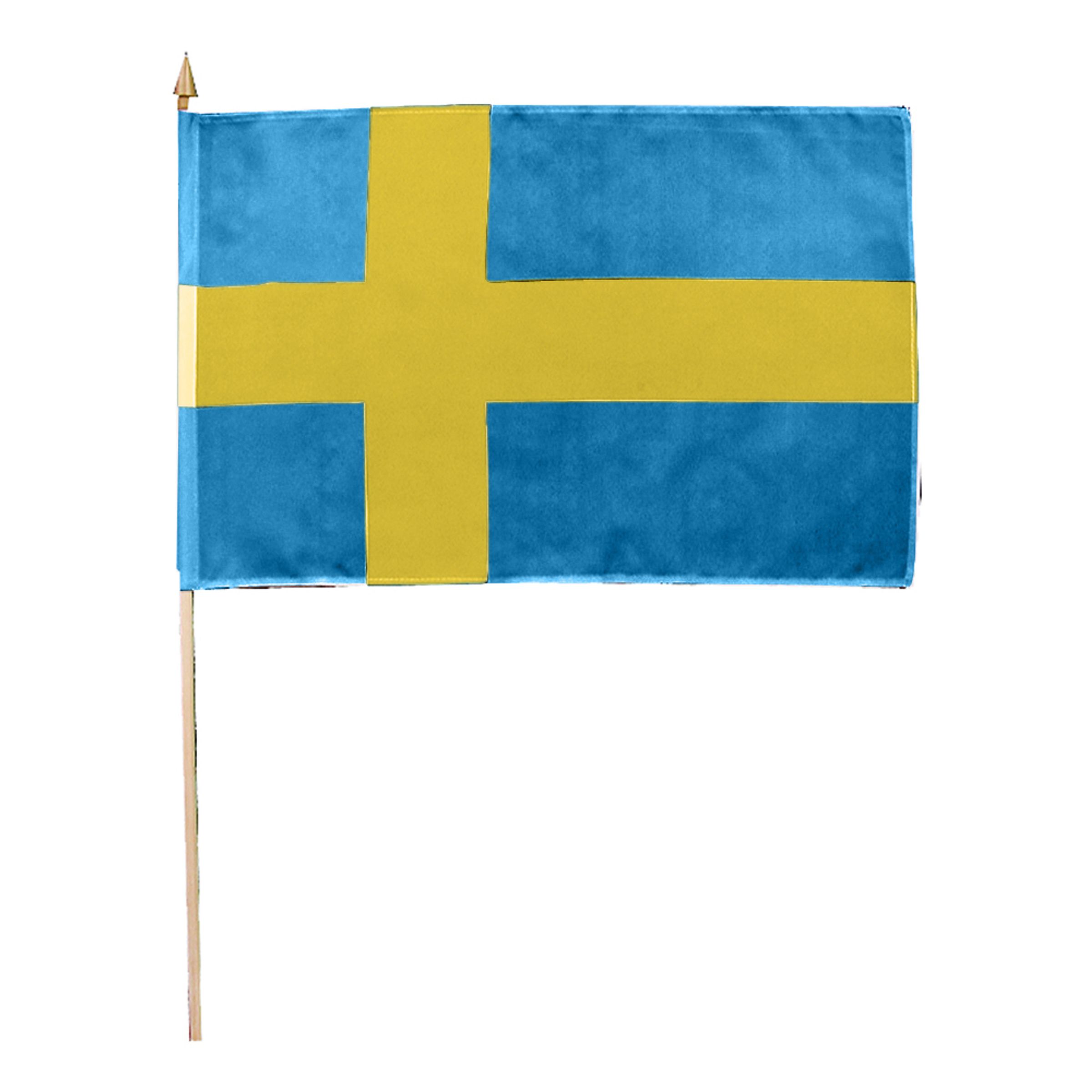 Läs mer om Handflagga Sverige - 1-pack