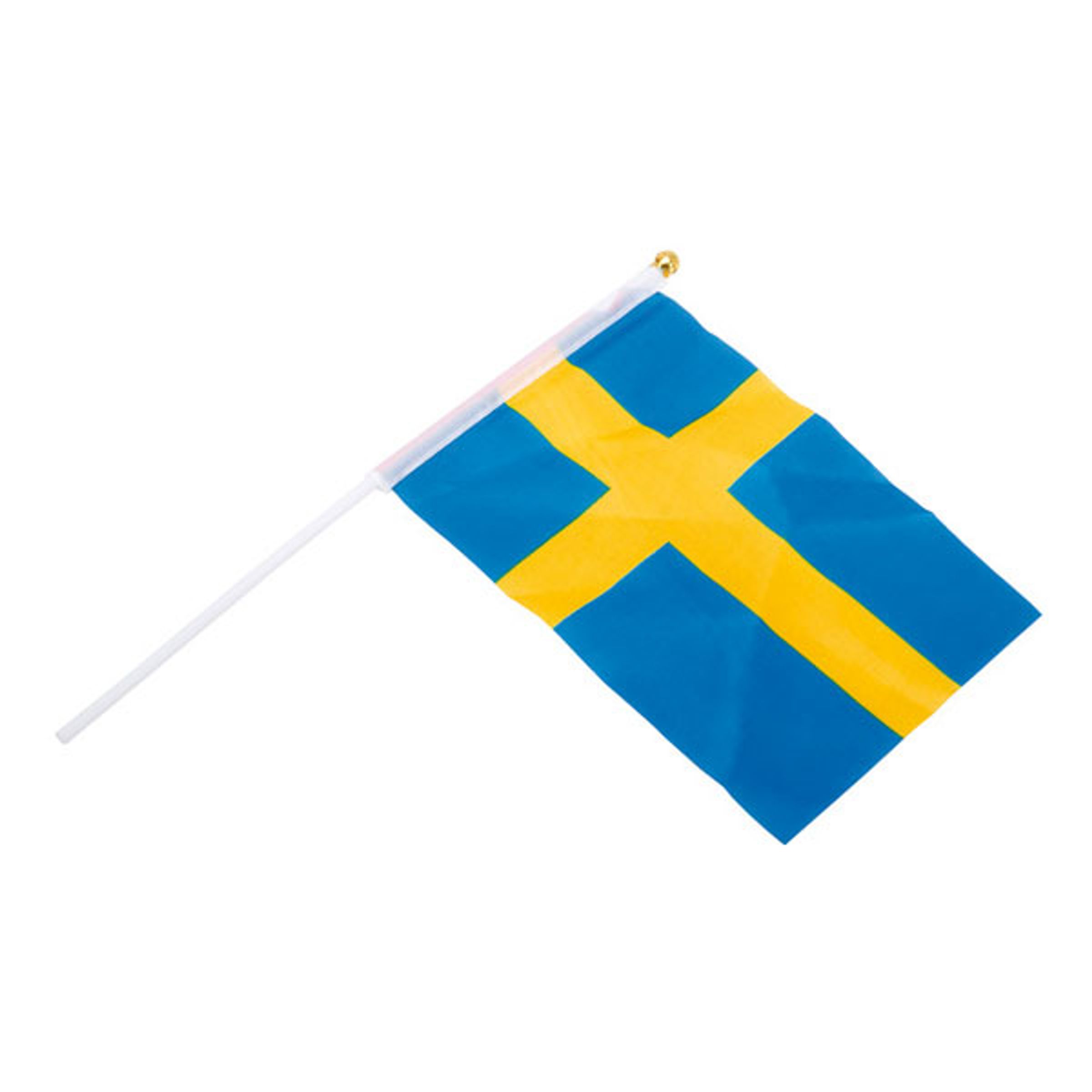 Läs mer om Handflaggor Sverige - 6-pack