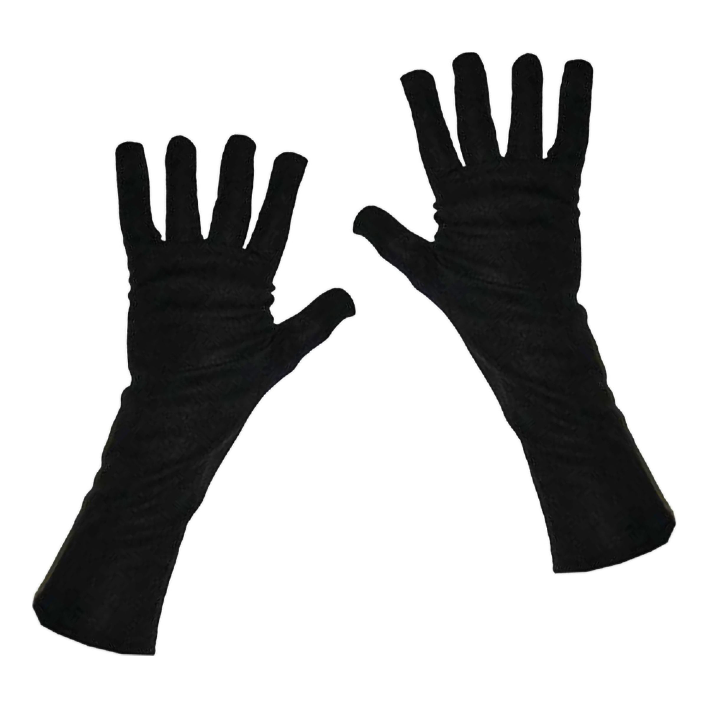 Handskar Svarta Långa - One size | Hem - Maskerad - Tillbehör - Handskar | Pryloteket