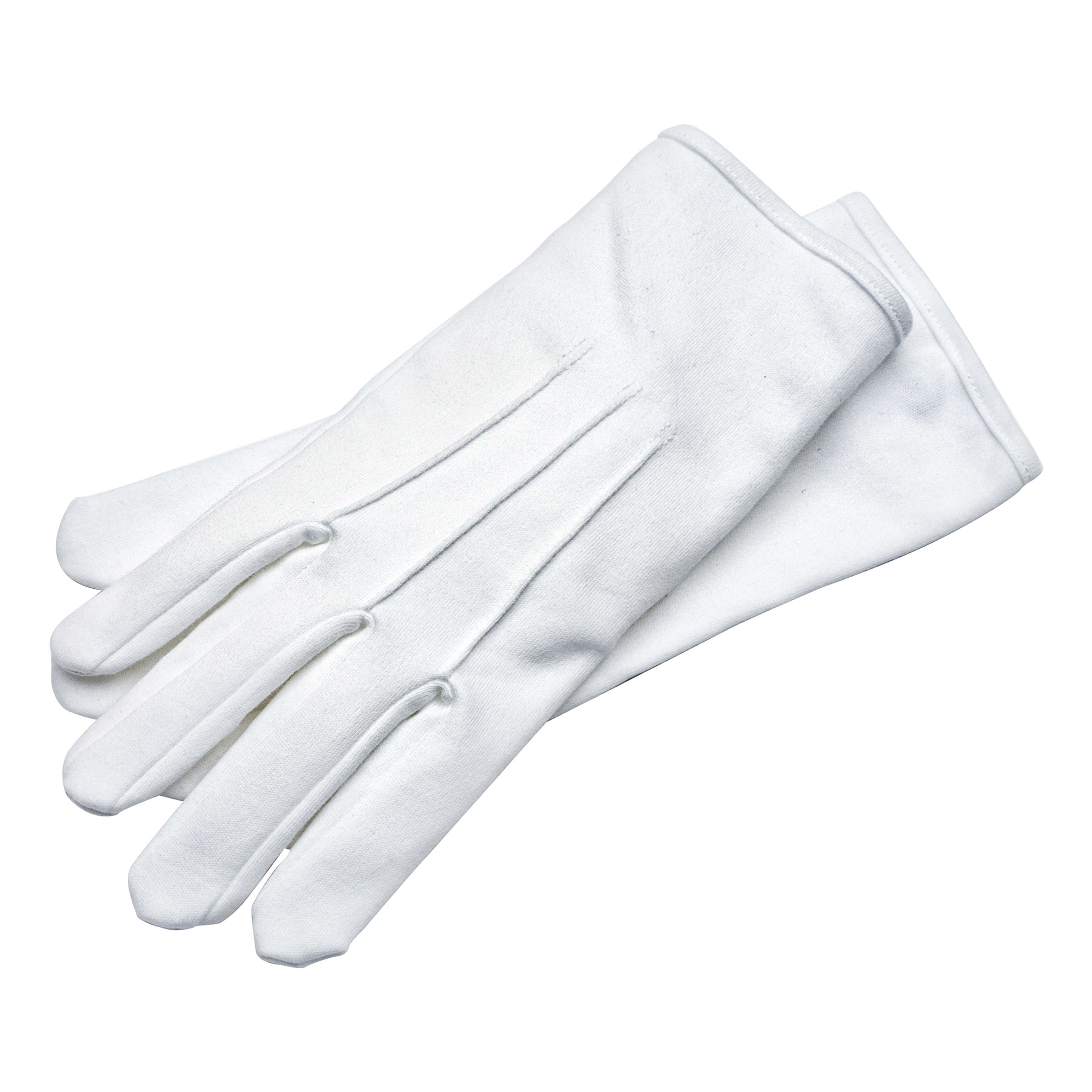 Handskar Vita Ribbade Deluxe - Size 15 | Hem - Maskerad - Tillbehör - Maskeradaccessoarer | Pryloteket