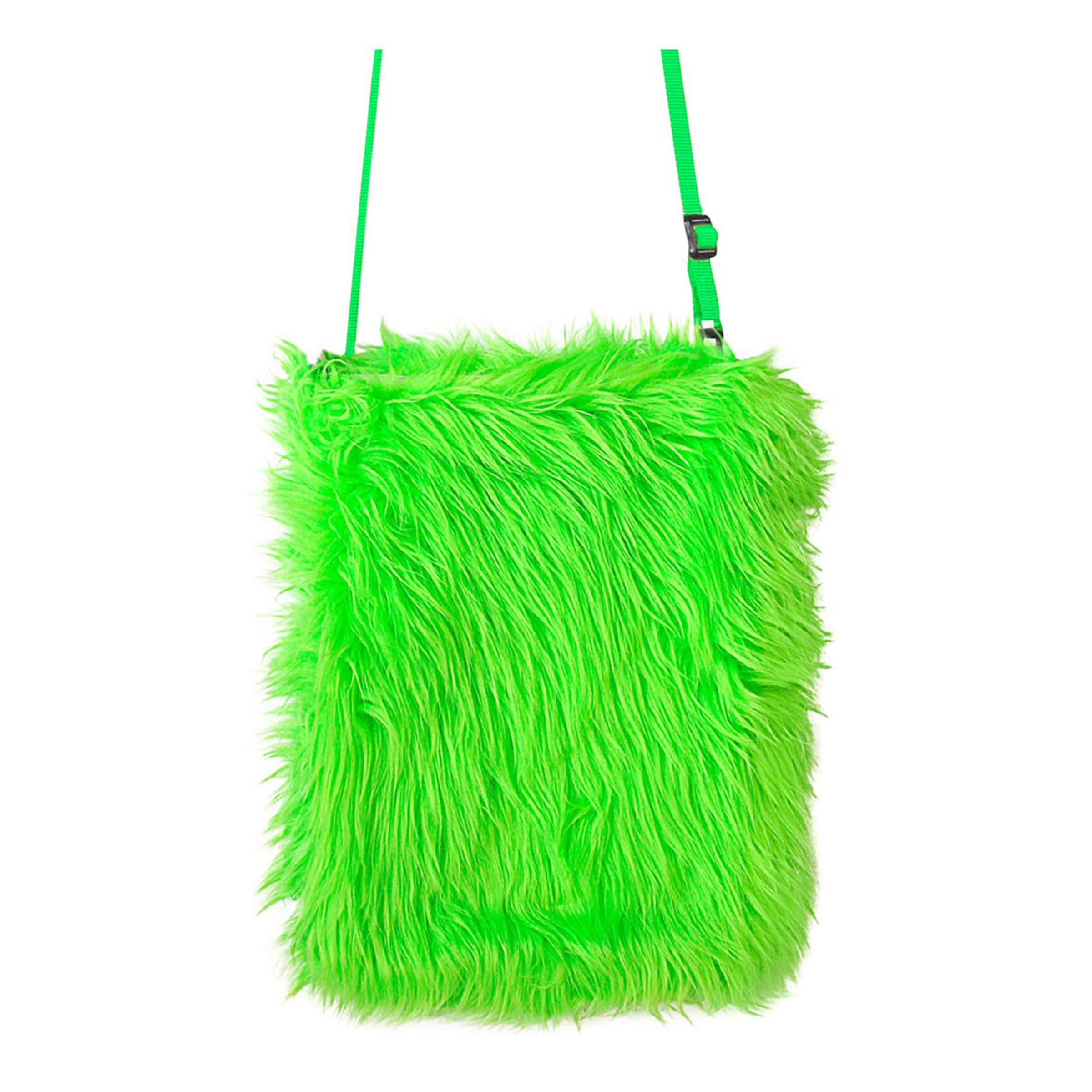Läs mer om Handväska Fluffig Neon Grön