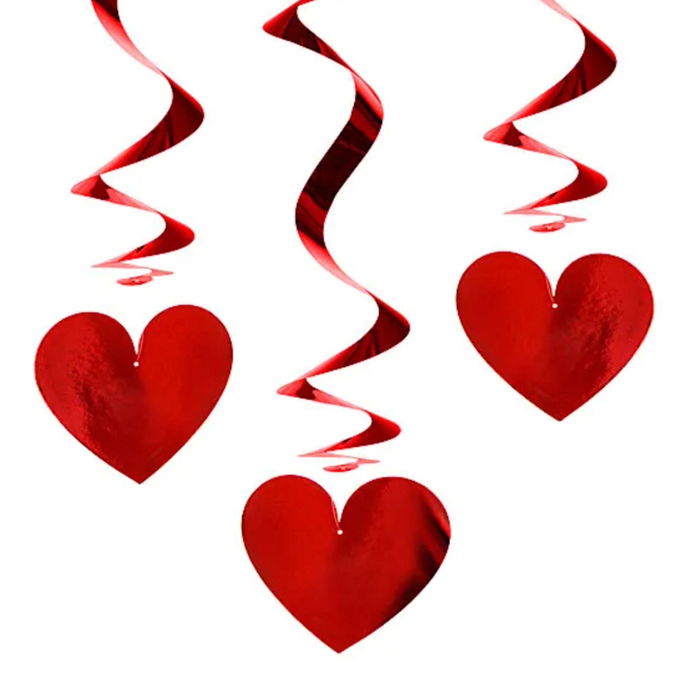 Hängande Dekoration Hjärtan | Hem - Teman - Färger - Röd | Pryloteket