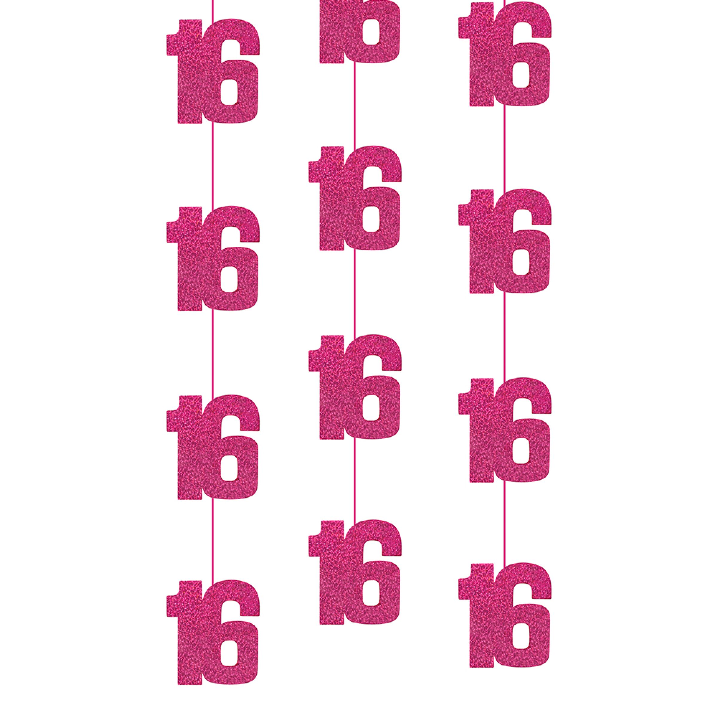 Hängande Dekorationer 16 Rosa - 6-pack | Hem - Teman - Färger - Rosa | Pryloteket