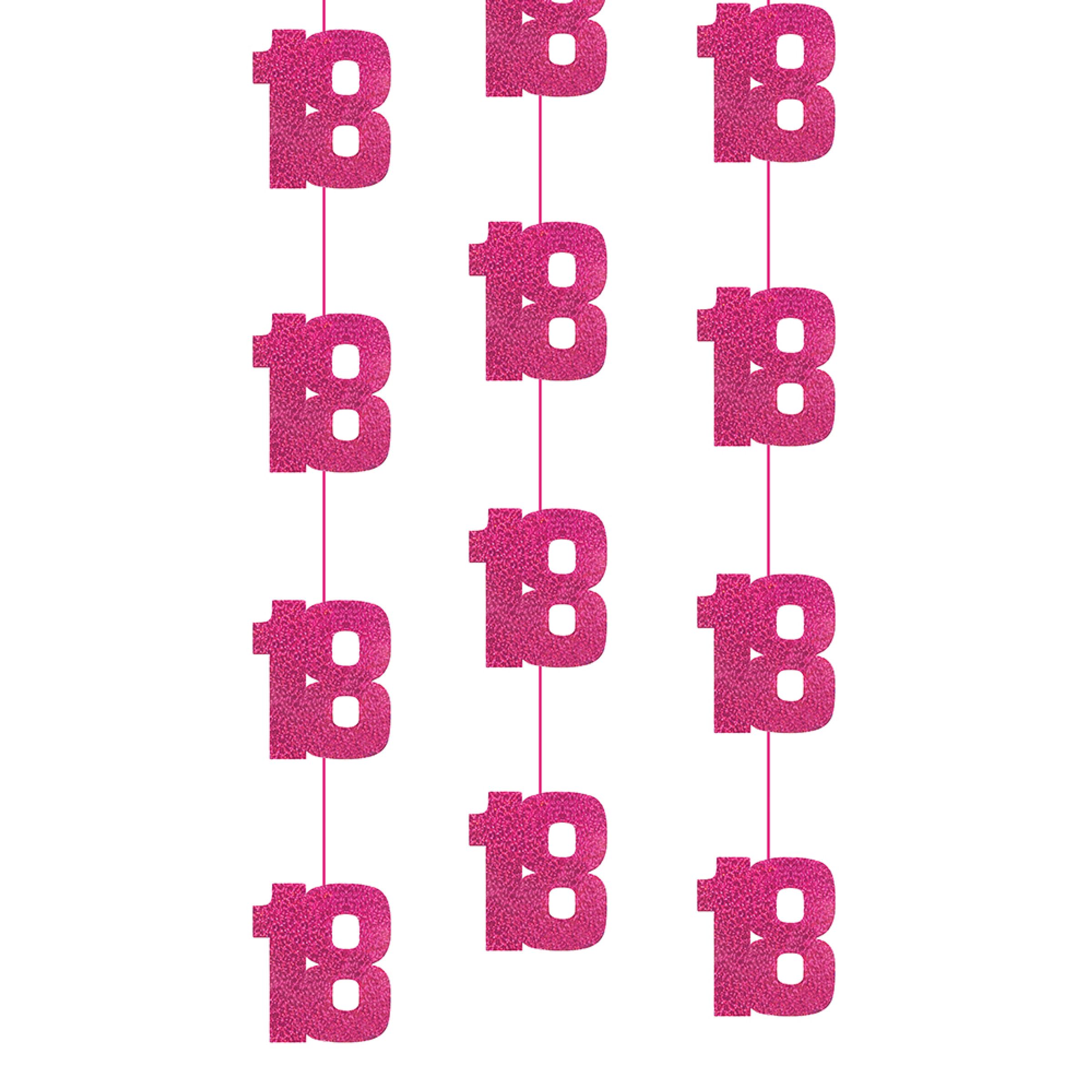 Hängande Dekorationer 18 Rosa - 6-pack | Hem - Teman - Färger - Rosa | Pryloteket