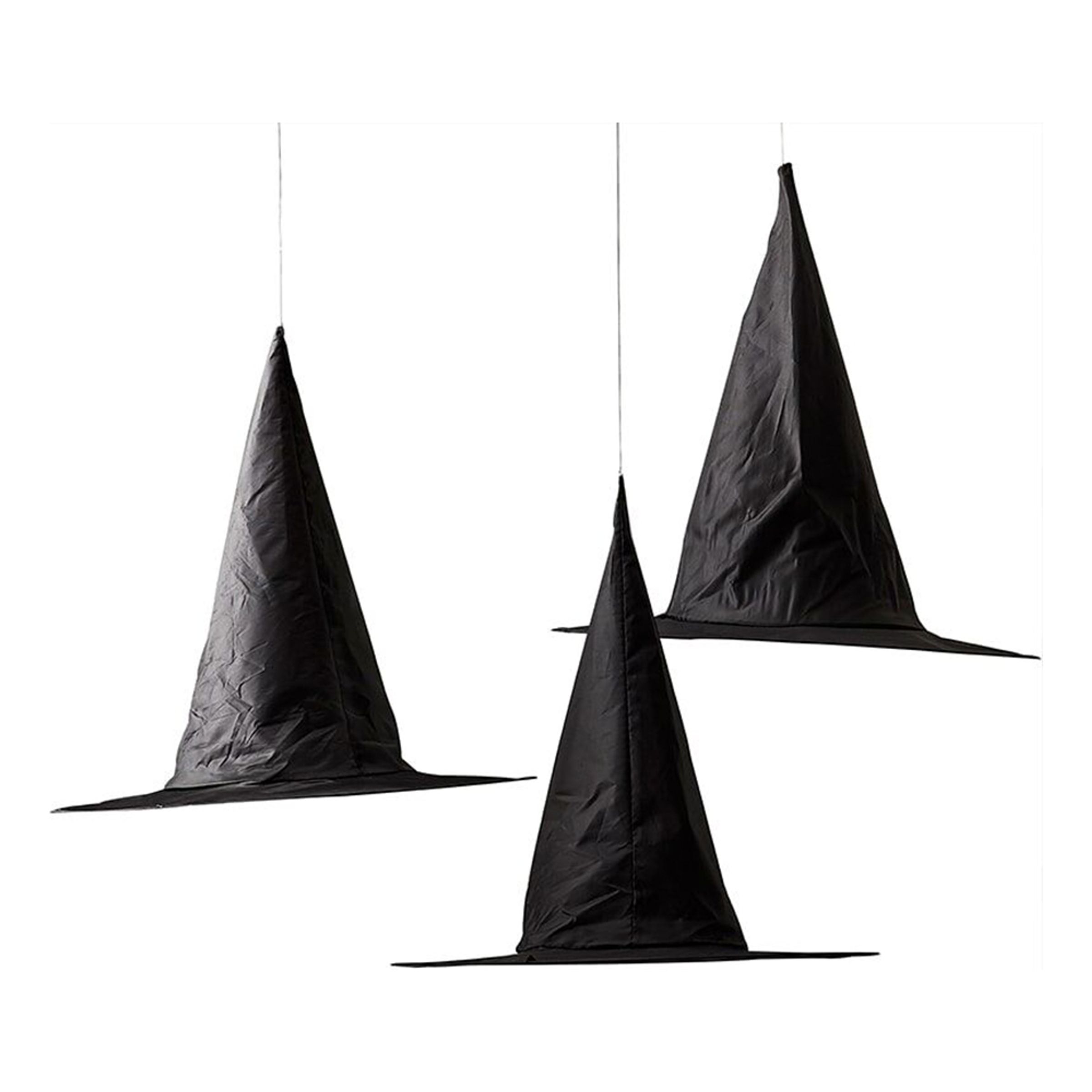 Hängande Dekorationer Häxhattar Svart - 3-pack | Hem - Teman - Färger - Svart | Maskeradspecialisten