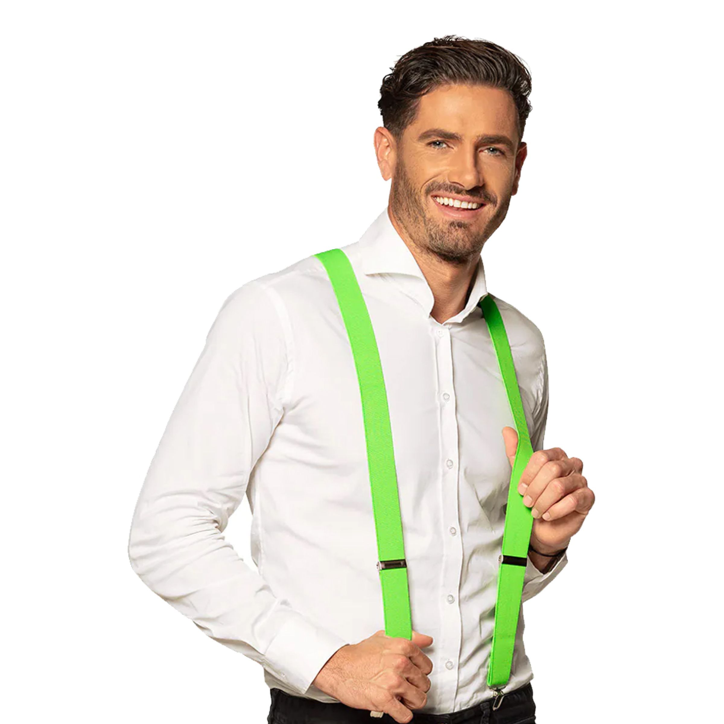 Hängslen Neongrön | Hem - Maskerad - Tillbehör - Maskeradaccessoarer | Maskeradspecialisten