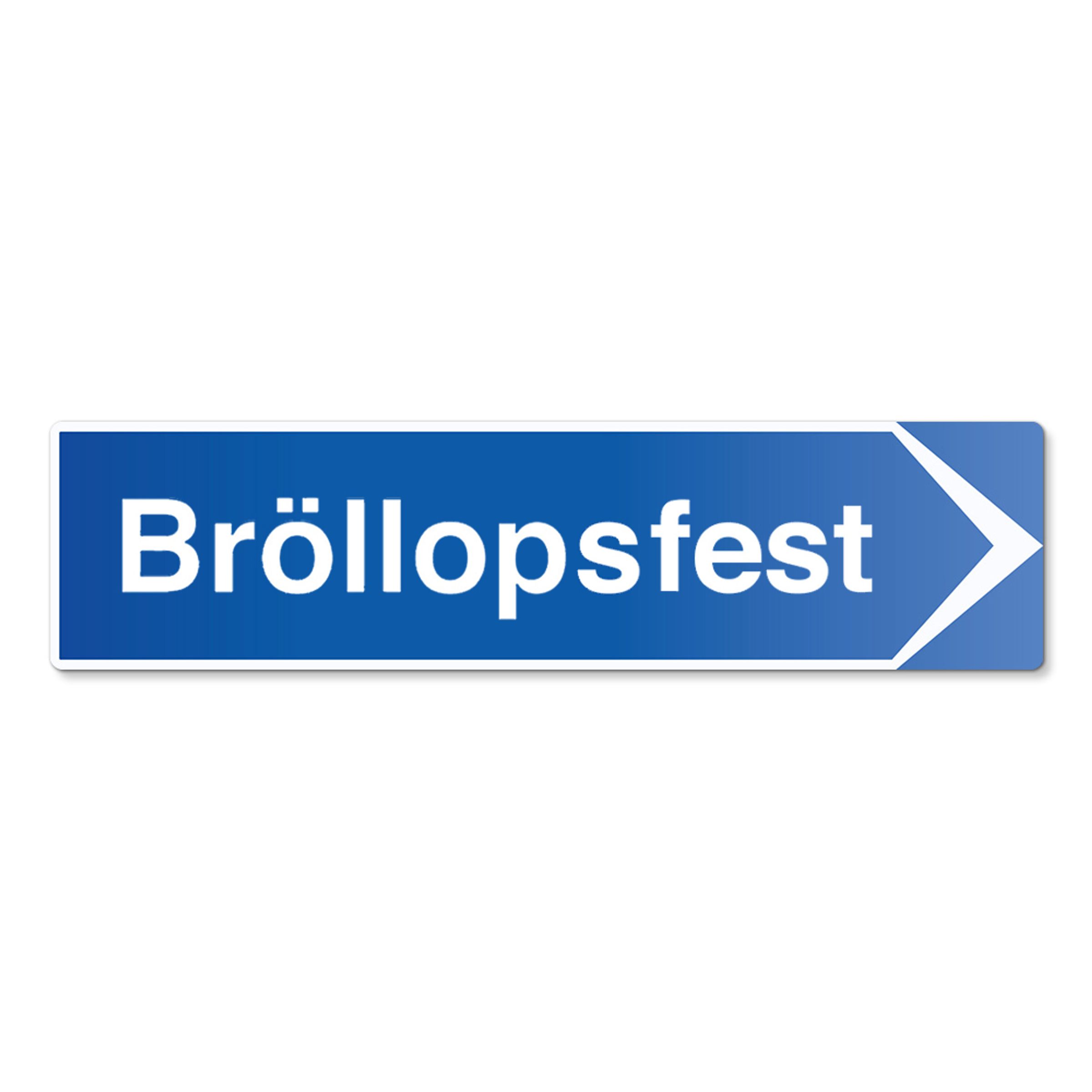 Hänvisningsskylt Bröllopsfest