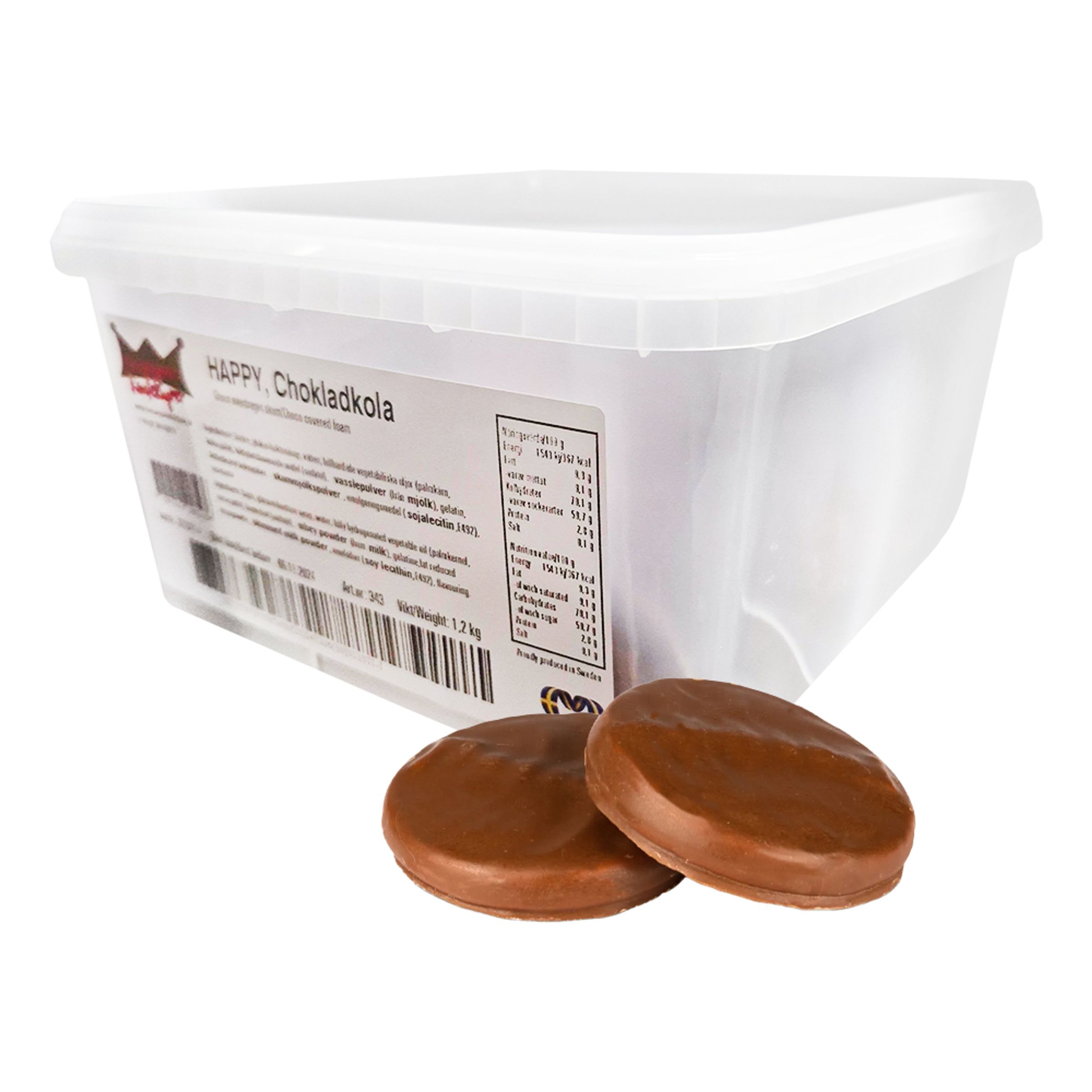 Läs mer om Happy Chokladkola Storpack - 1,2 kg