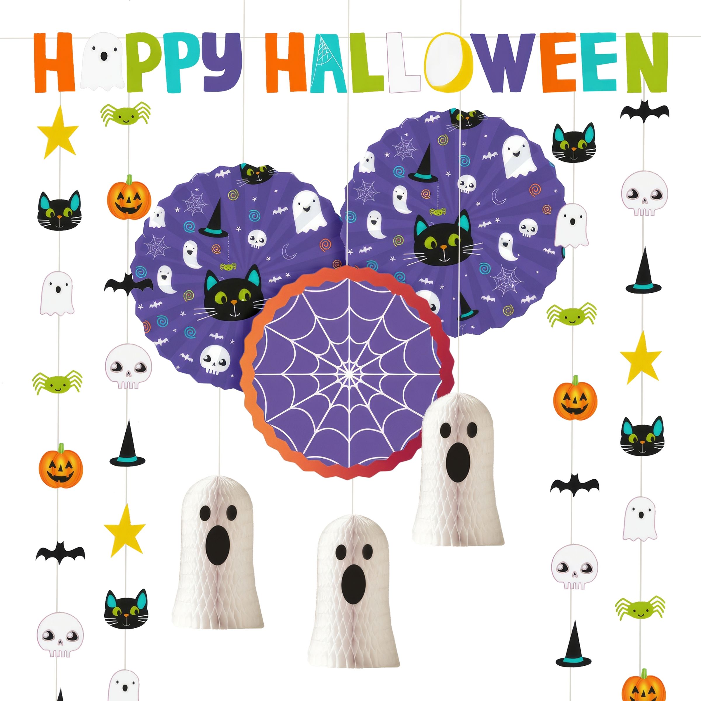Läs mer om Happy Halloween Dekorationskit